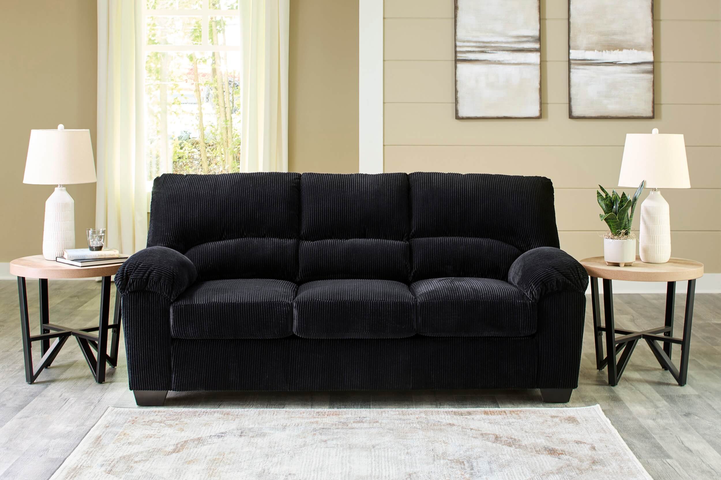 Ashley Simple Joy Sofa - black