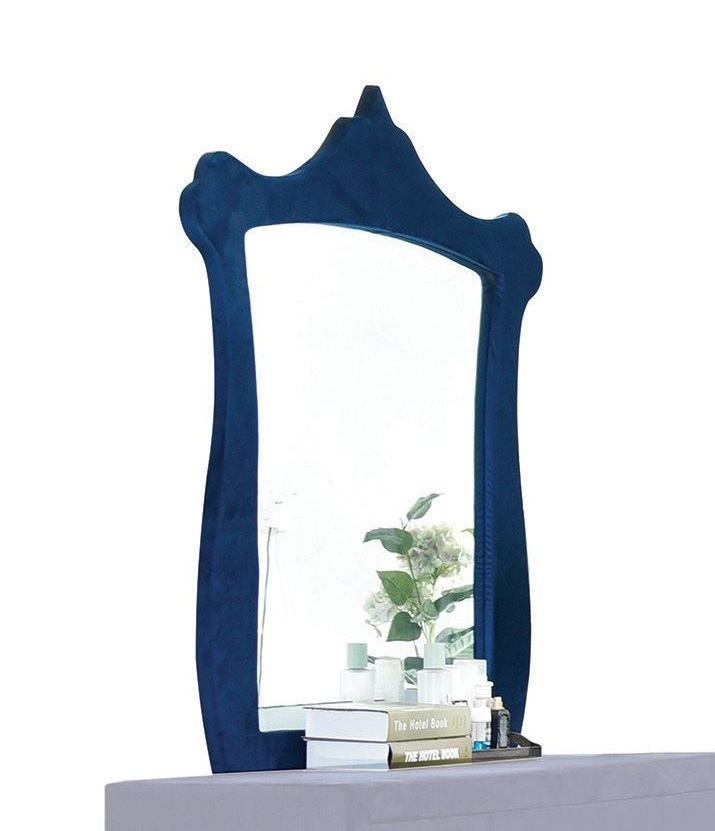 Dante Velvet/Wood Mirror