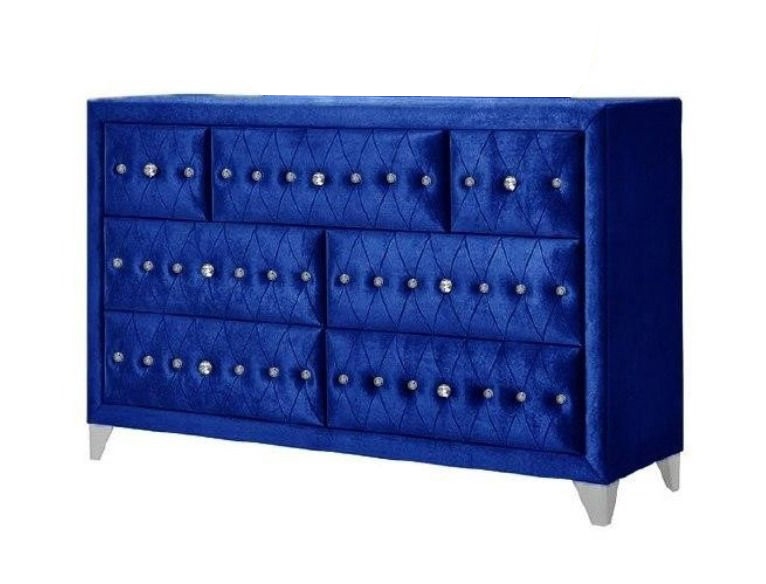 Dante Velvet/Wood Panel Bedroom Set