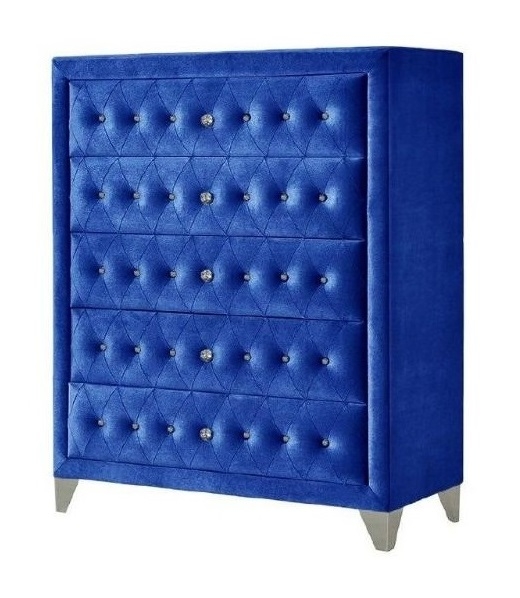 Dante Velvet/Wood Panel Bedroom Set