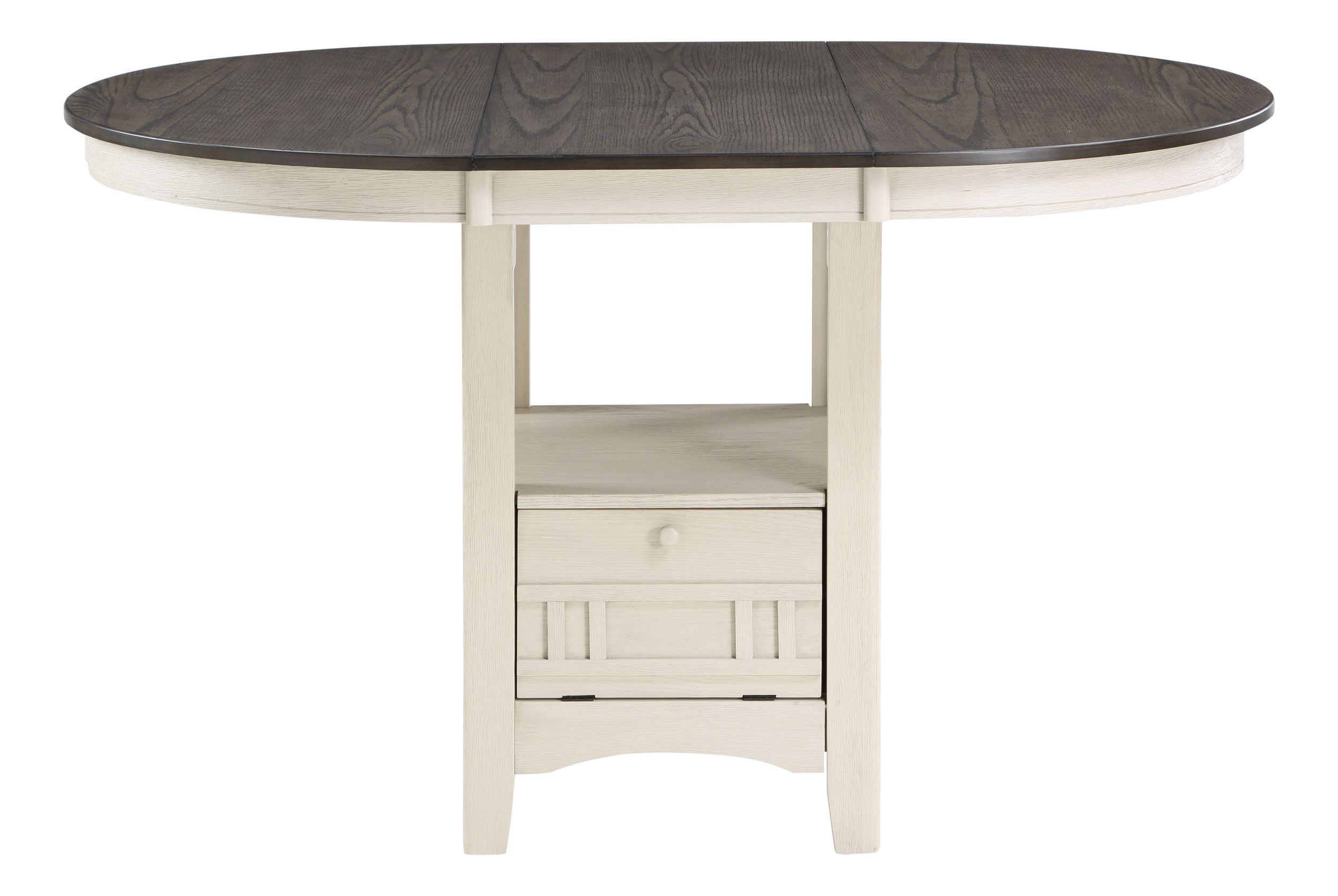 Junipero Round/Oval Wood Counter Height Set with Storage Base