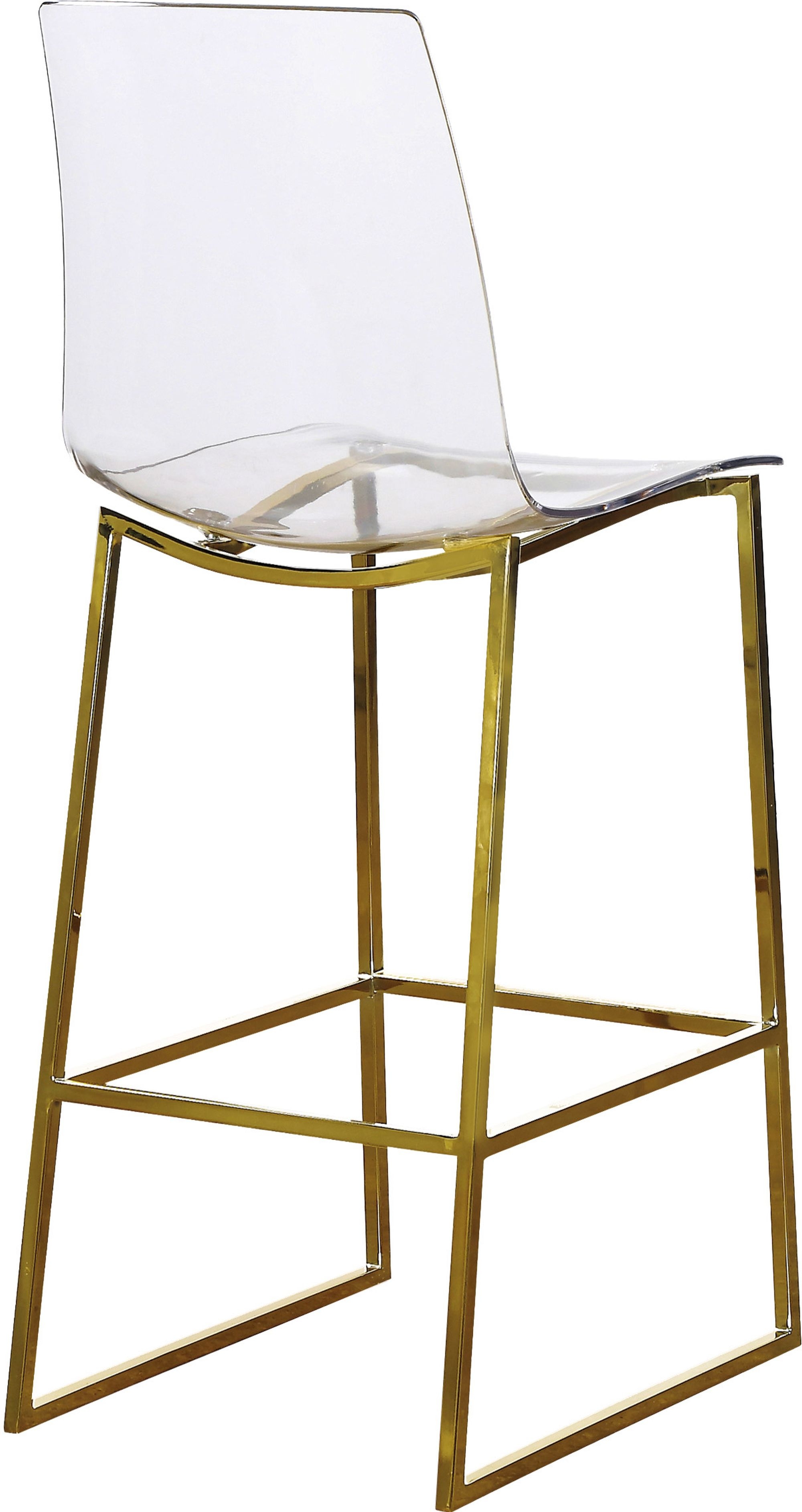 Lumen Polycarbonate Counter Stool with Metal Frame