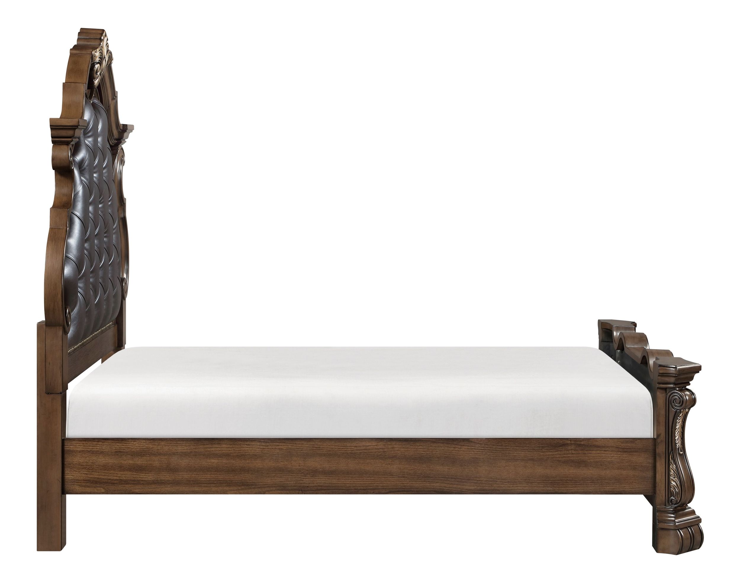 Gilmartin Faux Leather/Wood/Wood Veneer Panel Bedroom Set