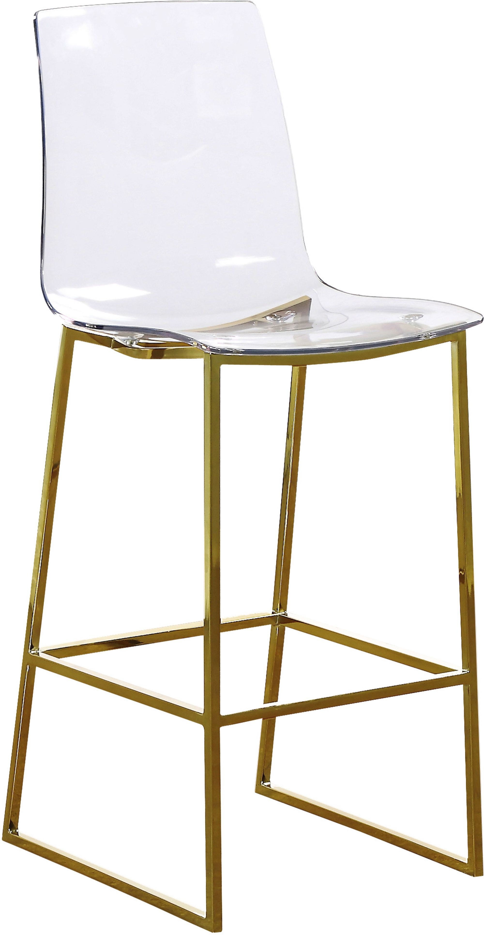 Lumen Polycarbonate Counter Stool with Metal Frame
