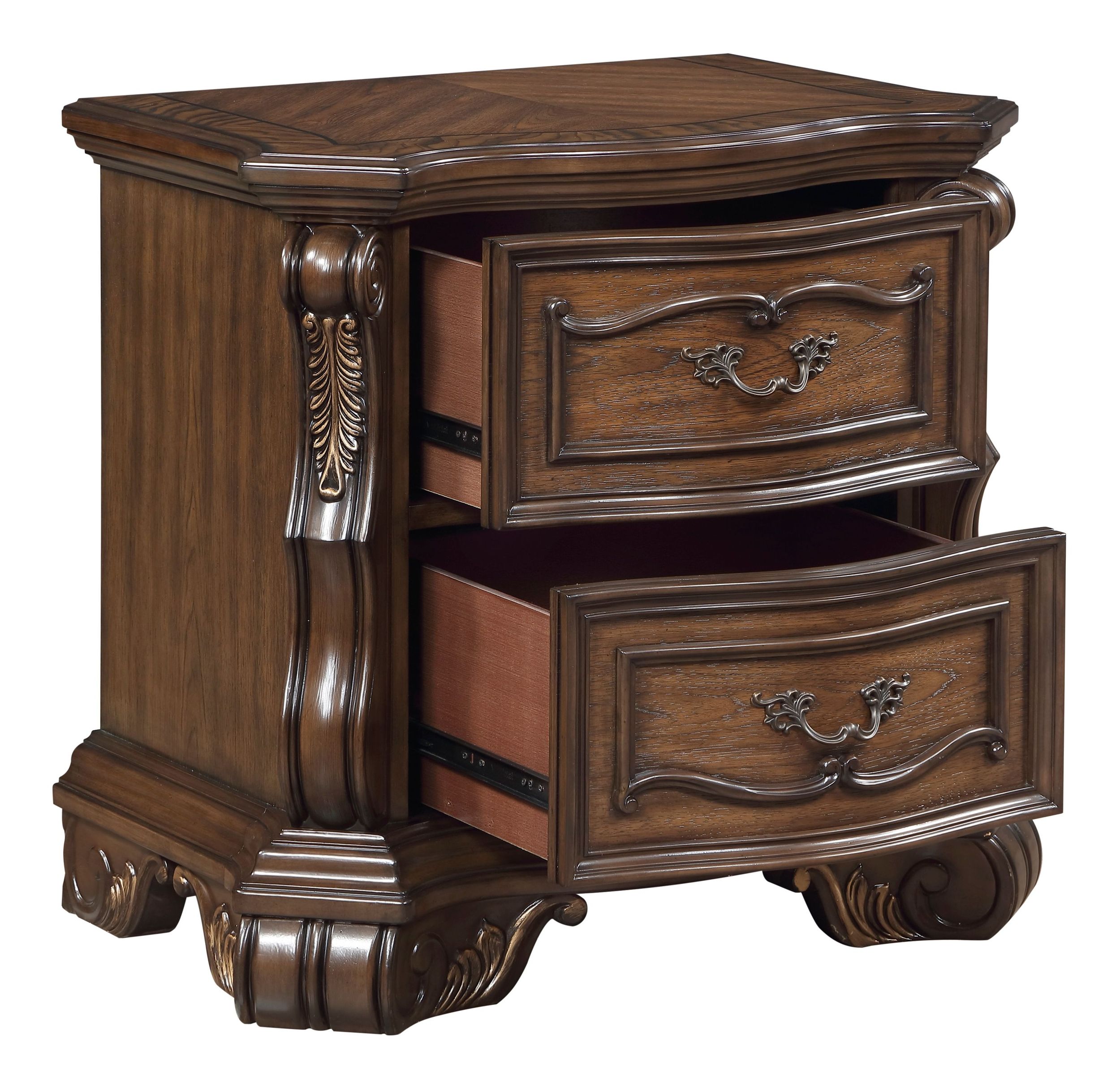 Gilmartin Wood/Wood Veneer 2-Drawer Night Stand