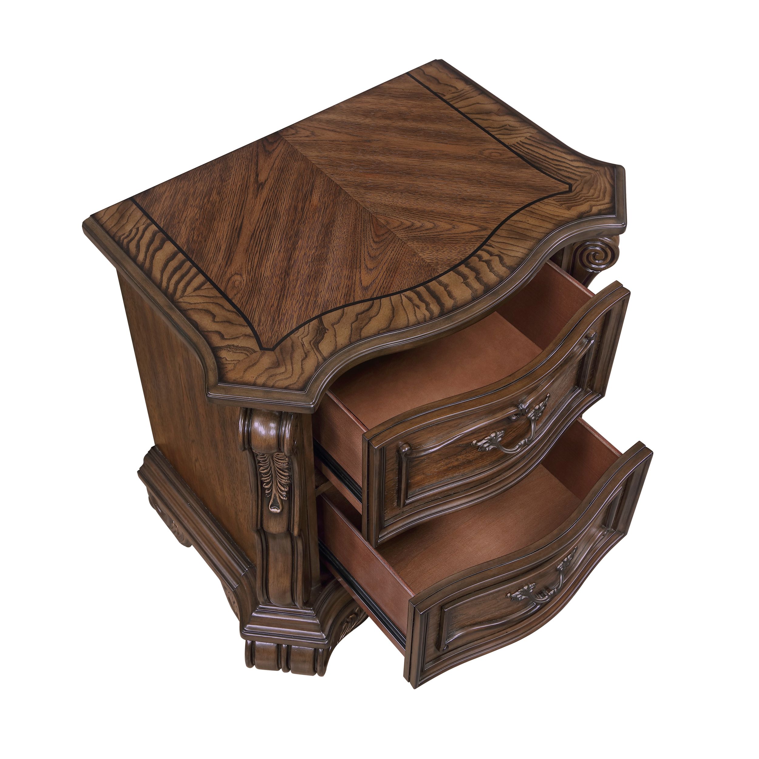 Gilmartin Wood/Wood Veneer 2-Drawer Night Stand