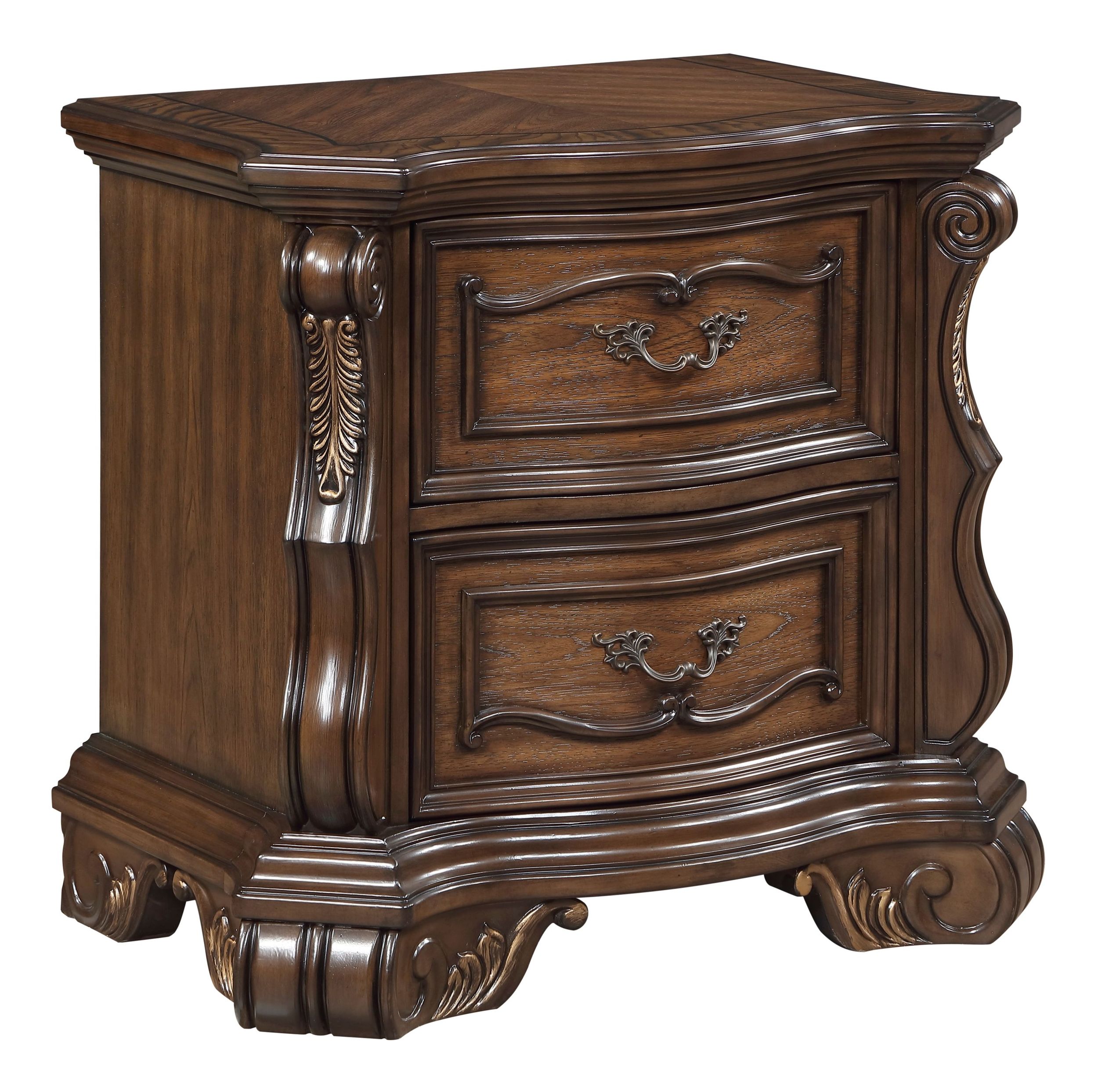 Gilmartin Wood/Wood Veneer 2-Drawer Night Stand