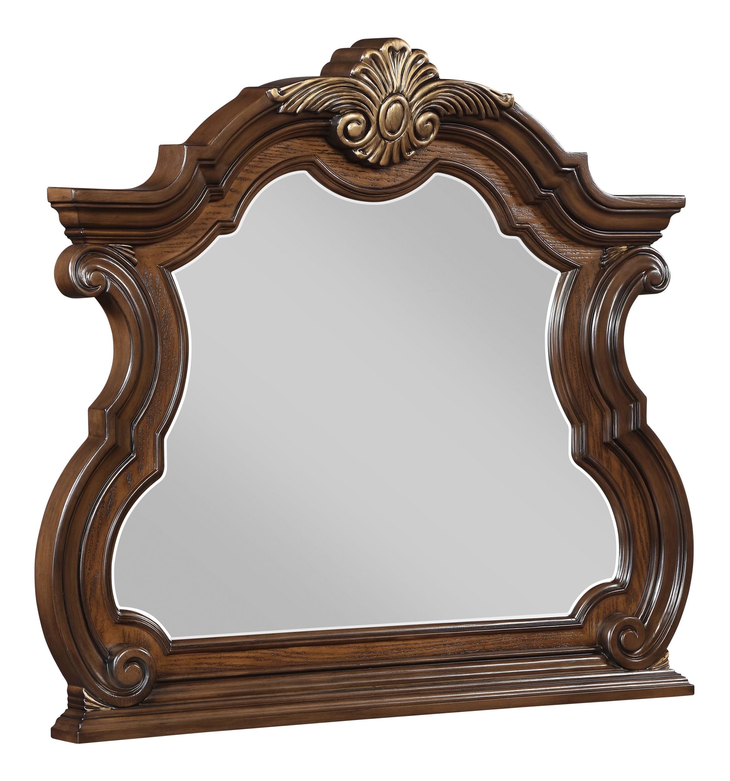 Gilmartin Wood/Wood Veneer Arch Top Mirror