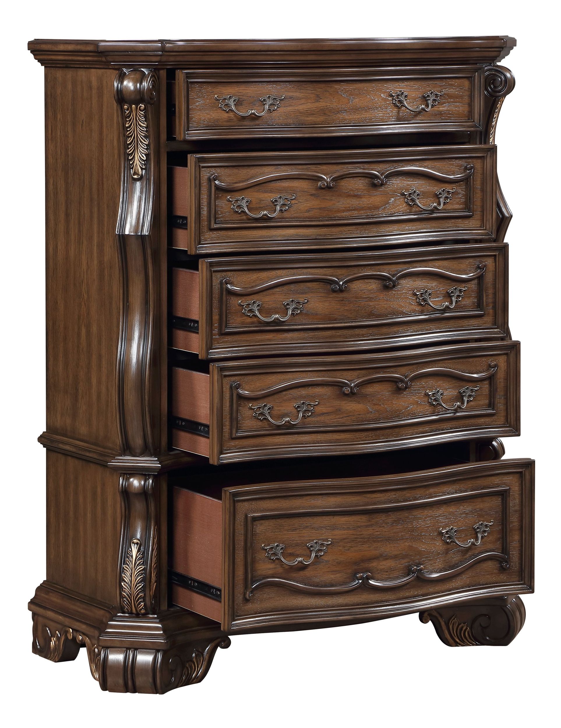 Gilmartin Wood/Wood Veneer 5-Drawer Chest