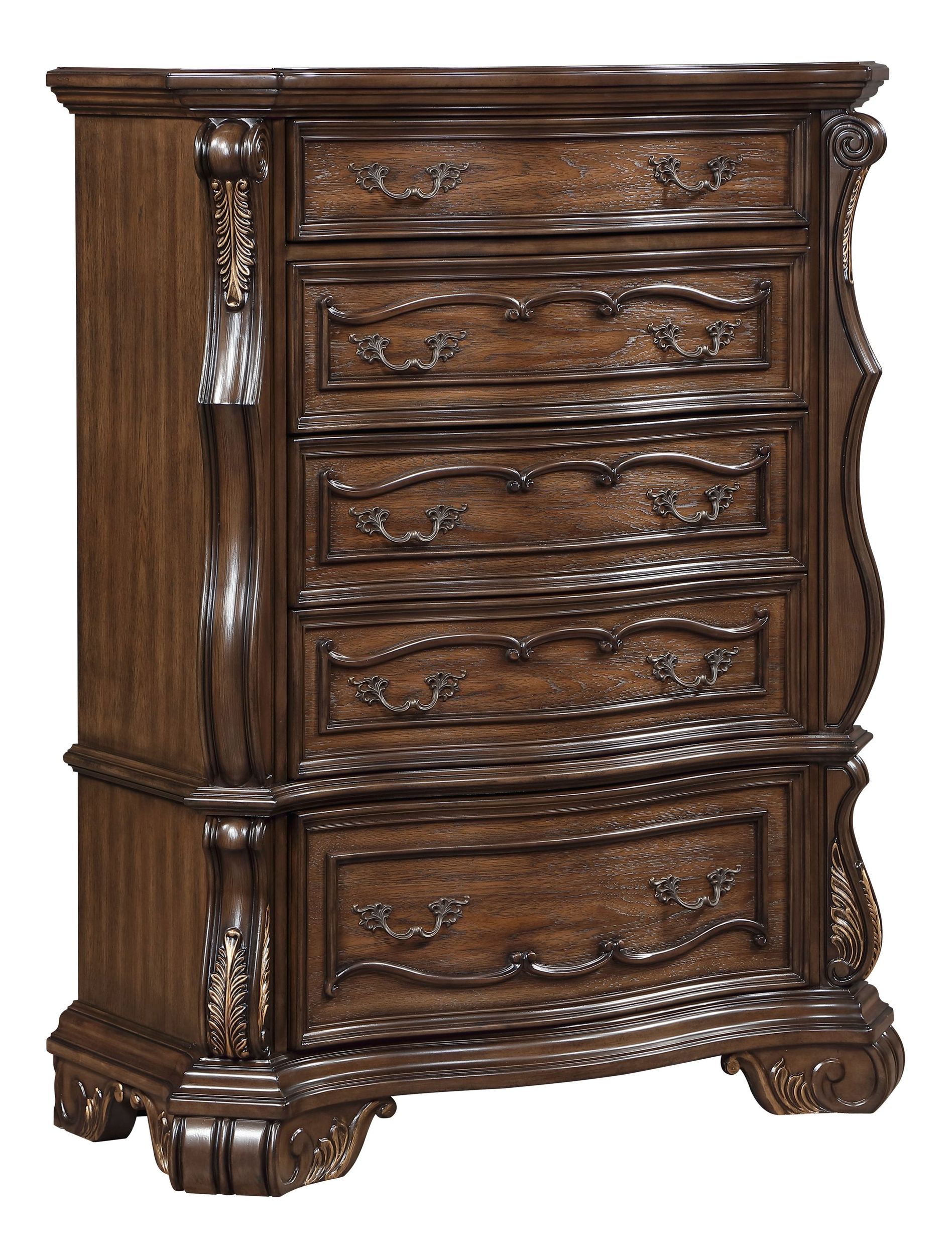 Gilmartin Wood/Wood Veneer 5-Drawer Chest