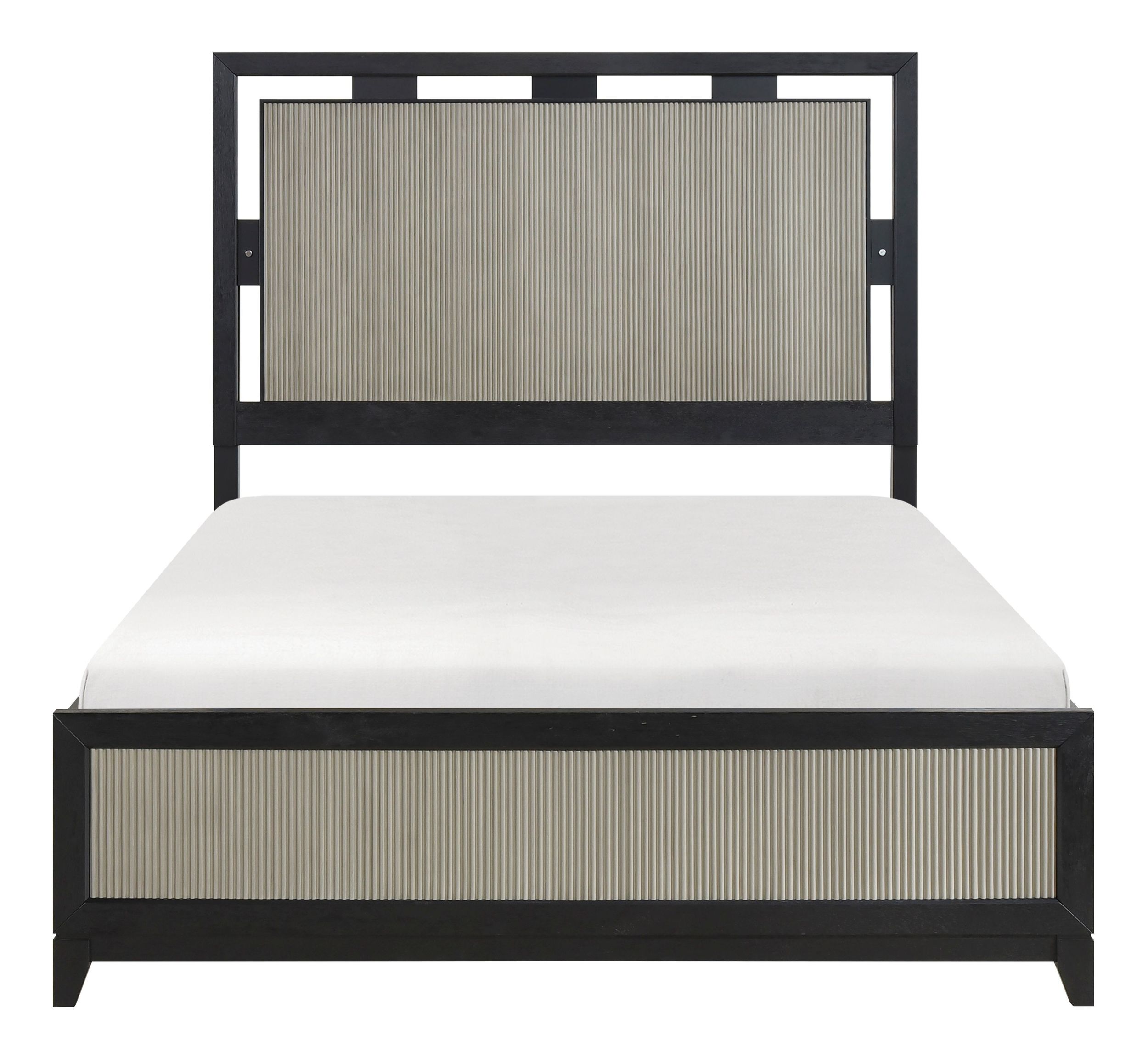 Garrison Wood/MDF Panel Bed with LED Lighting