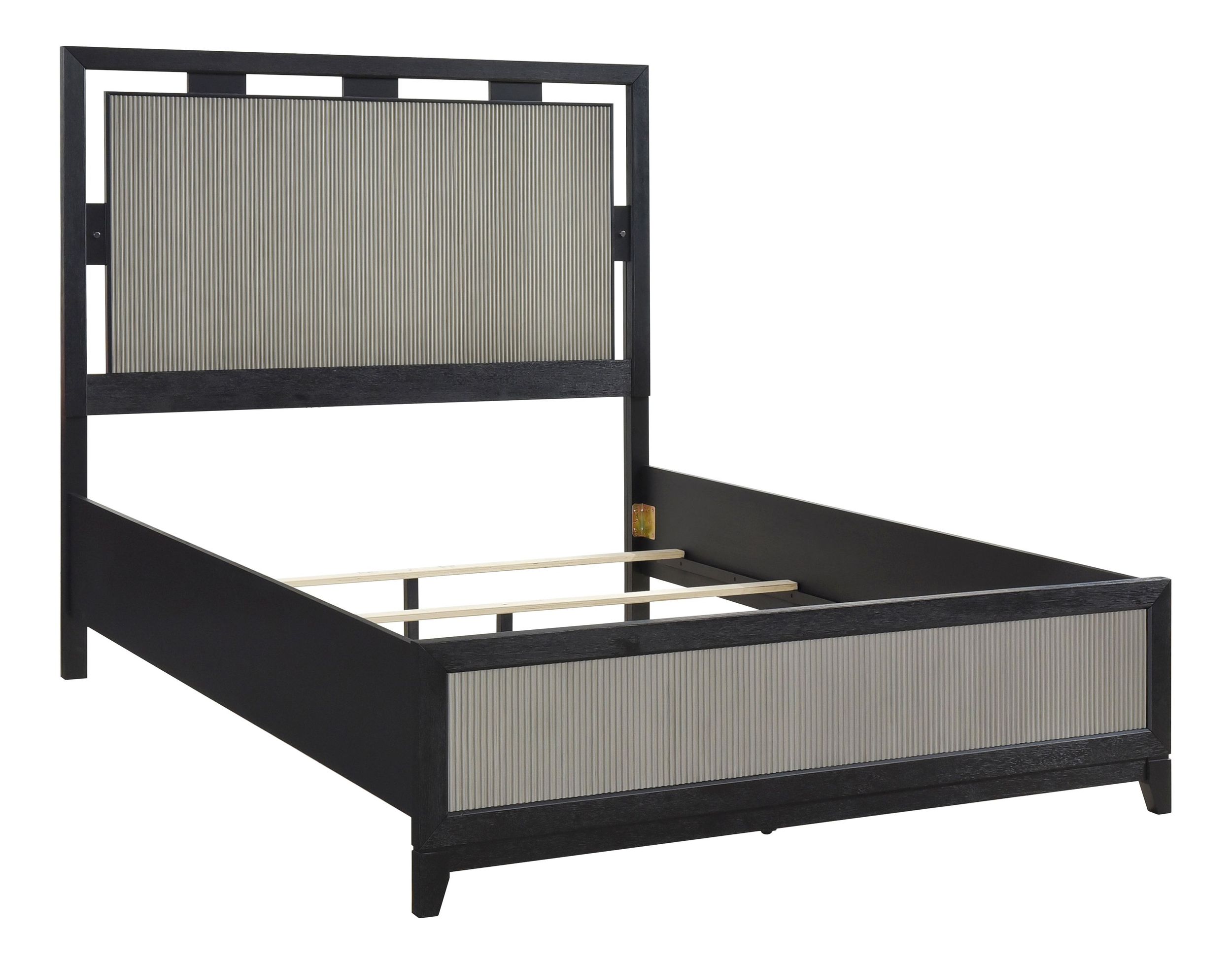 Garrison Wood/MDF Panel Bed with LED Lighting