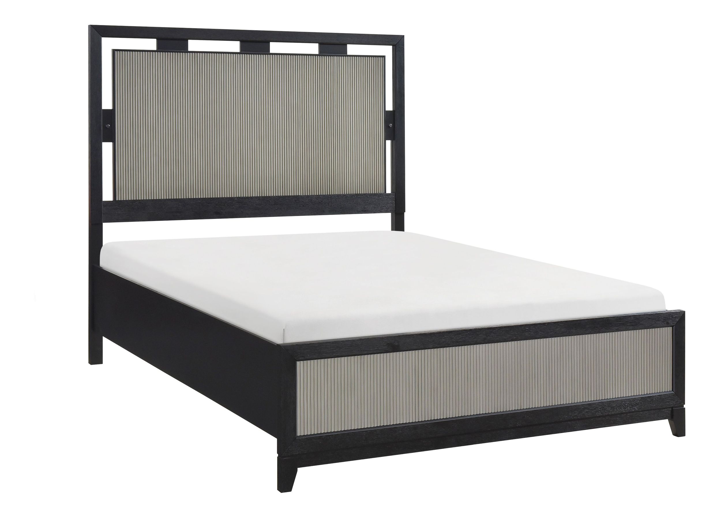 Garrison Wood/MDF Panel Bedroom Set with LED Lighting