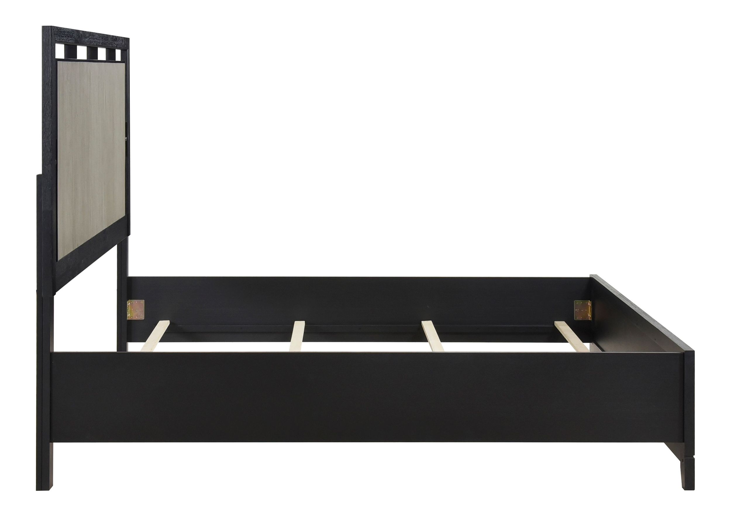 Garrison Wood/MDF Panel Bed with LED Lighting