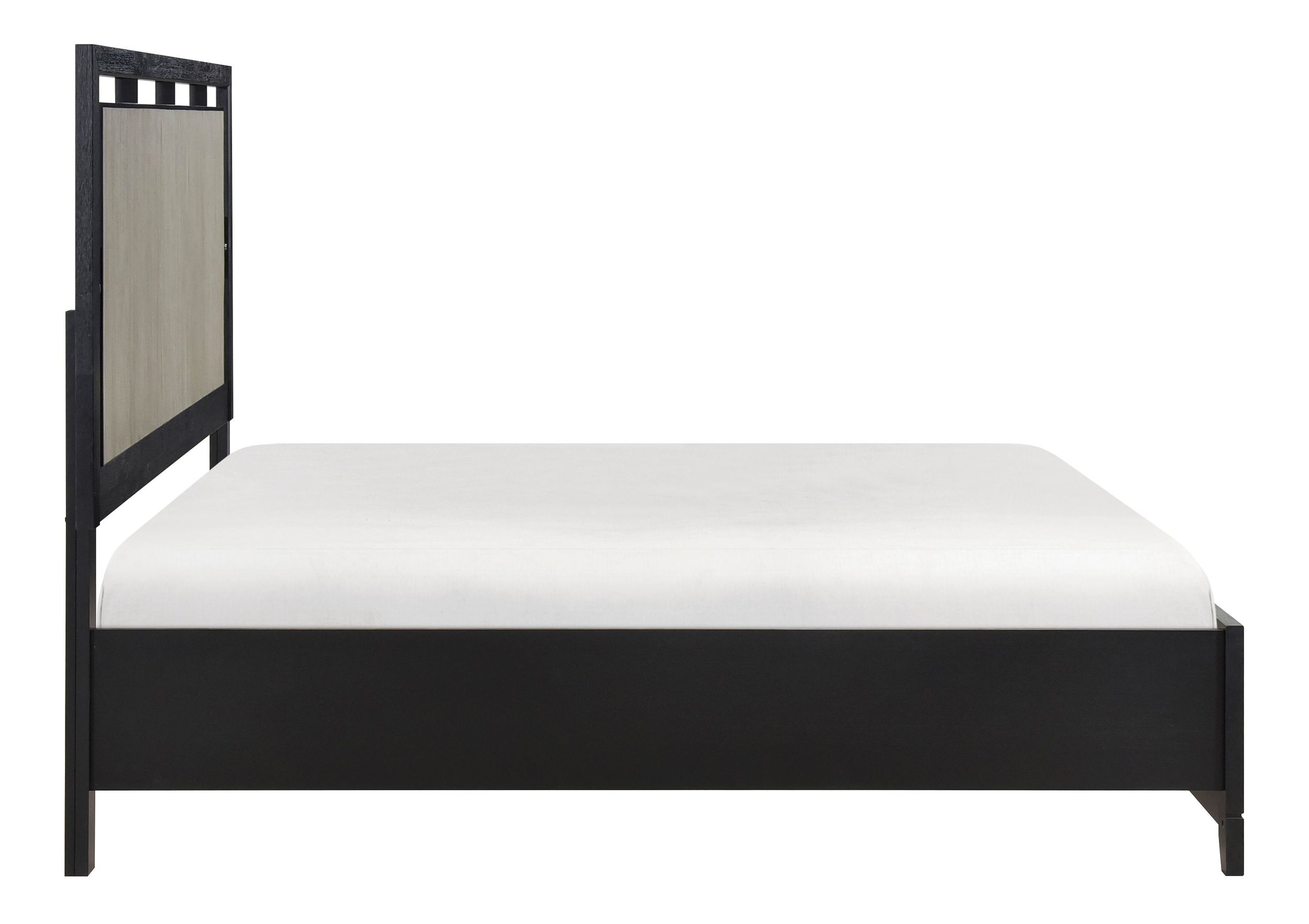 Garrison Wood/MDF Eastern King Panel Bed with LED Lighting