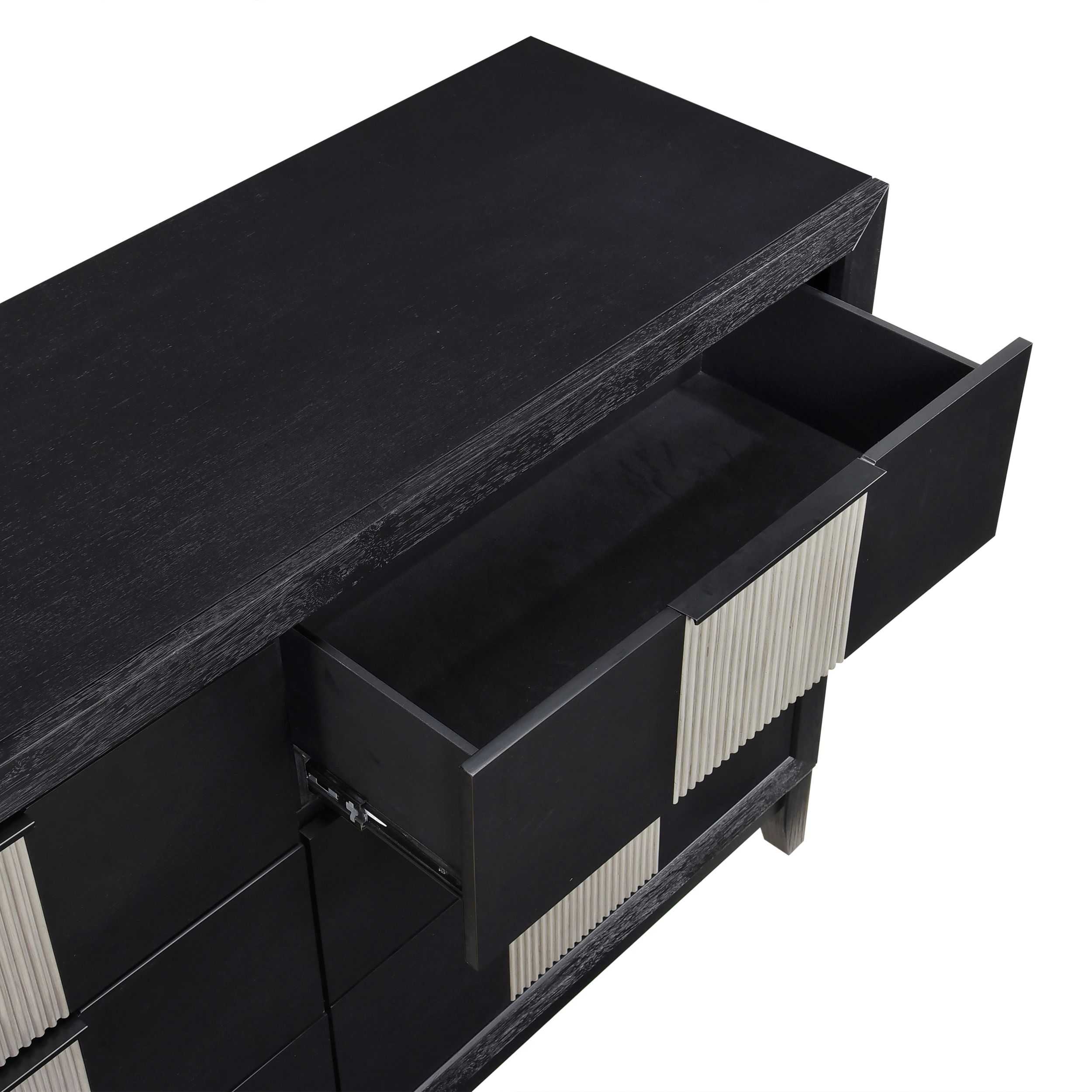 Garrison Wood/MDF Panel Bedroom Set with LED Lighting