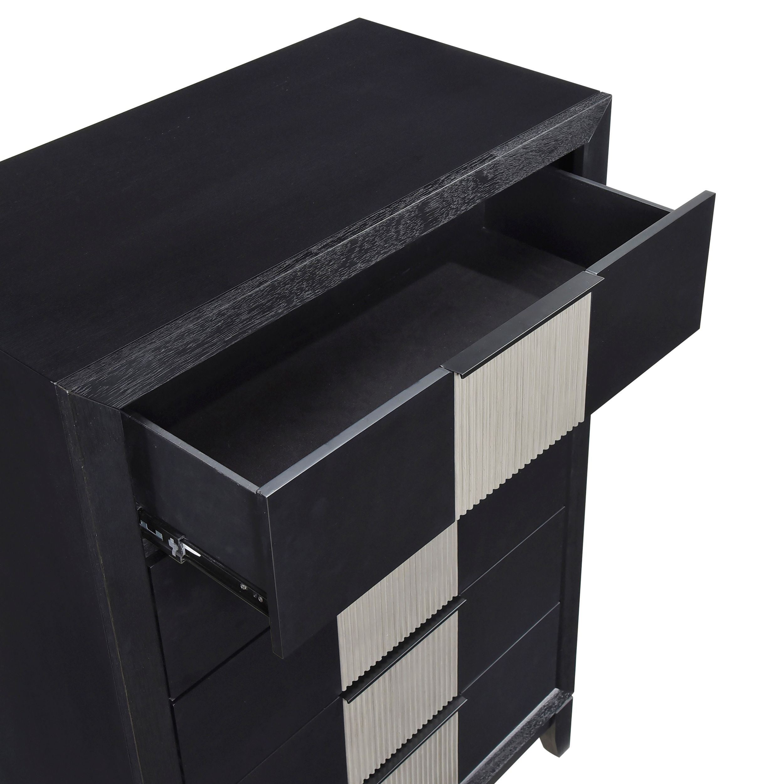 Garrison Wood/MDF Panel Bedroom Set with LED Lighting