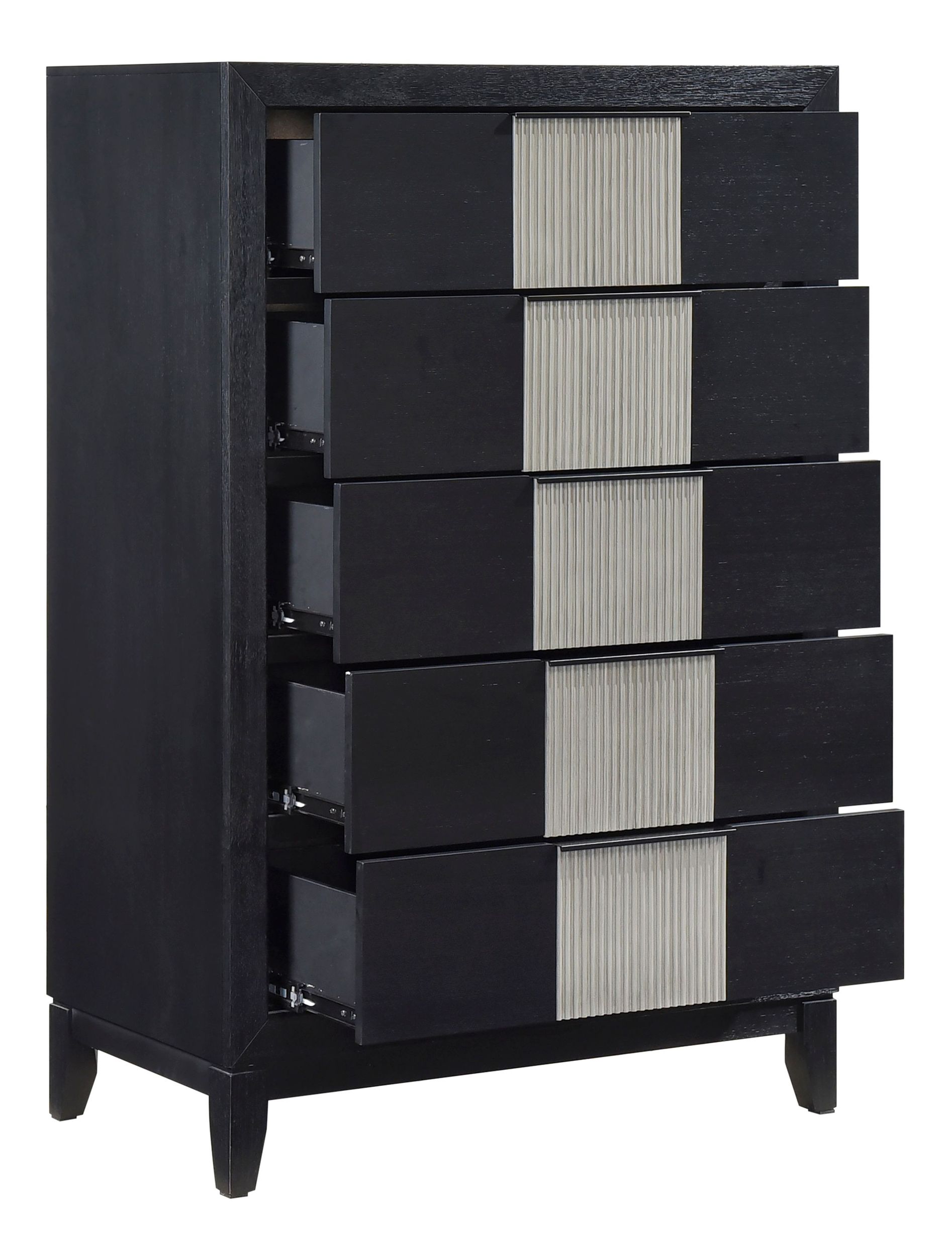 Garrison Wood/MDF Panel Bedroom Set with LED Lighting