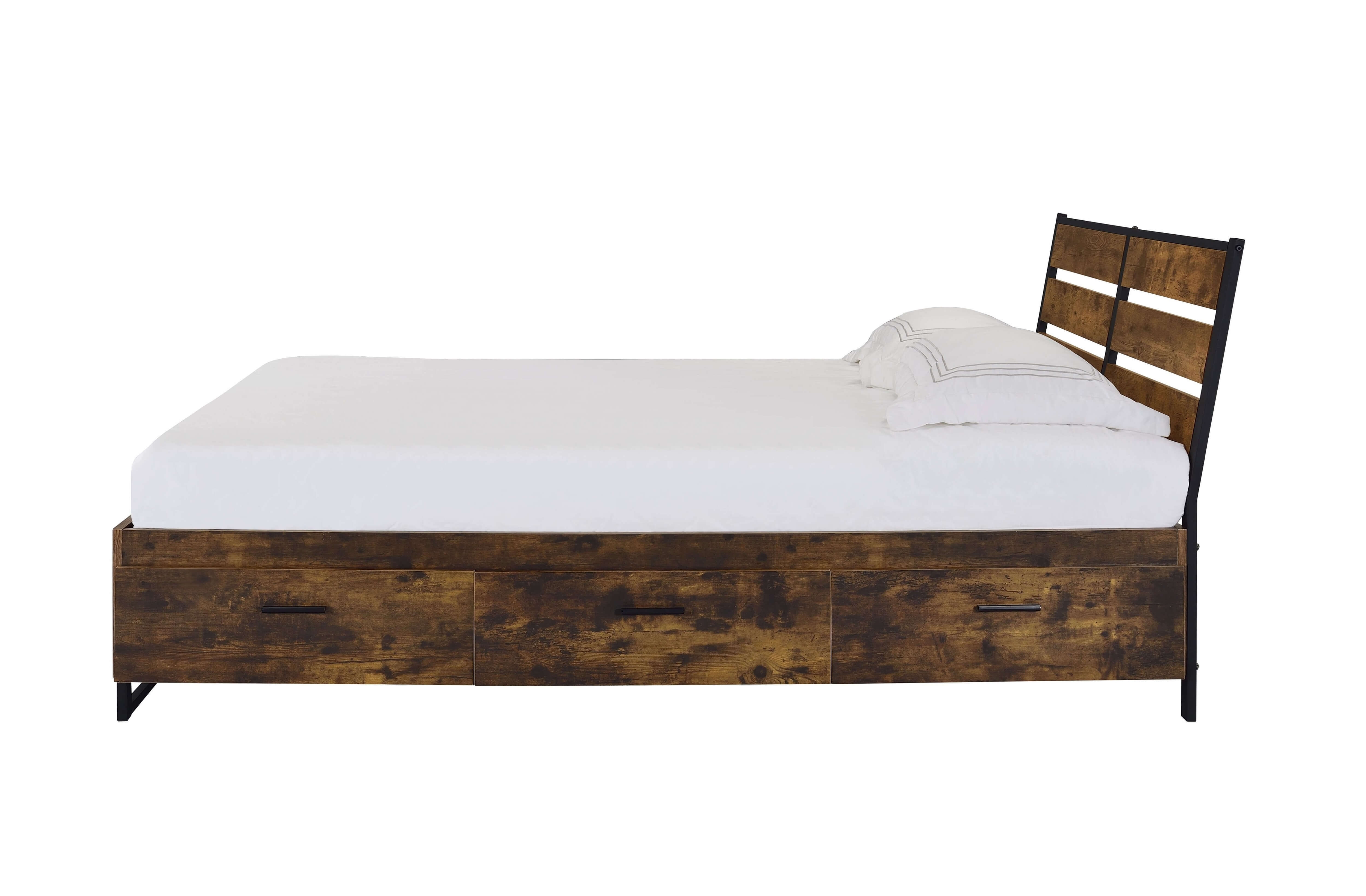 Juvanth Wood/Metal Storage Panel Bed, Eastern King Size