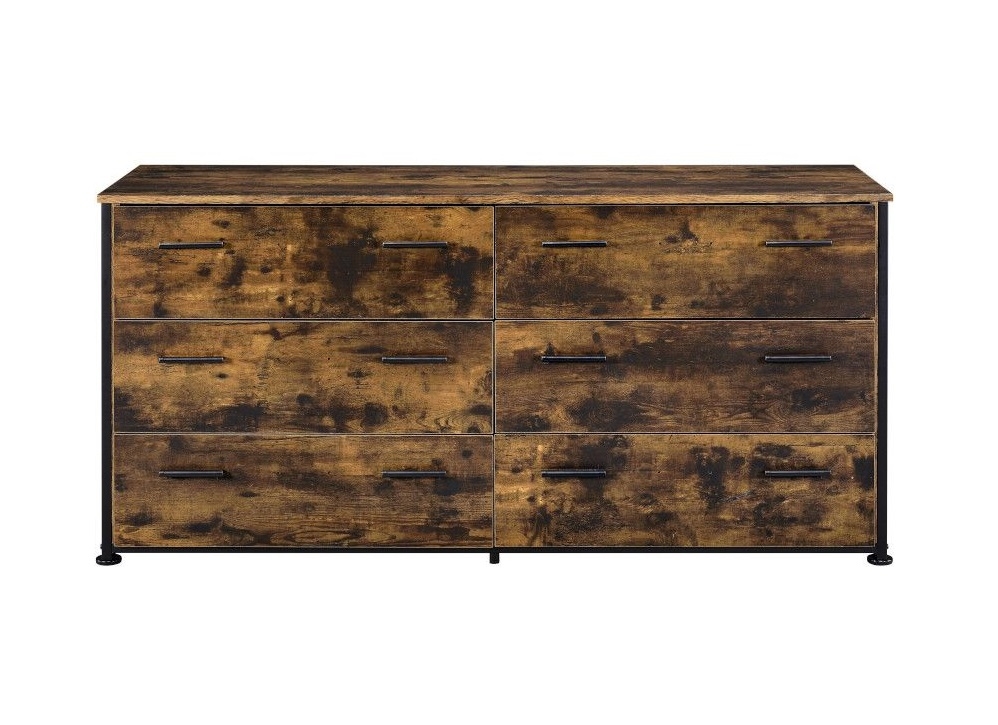 Juvanth Wood/Metal Double Dresser w/6 Drawers