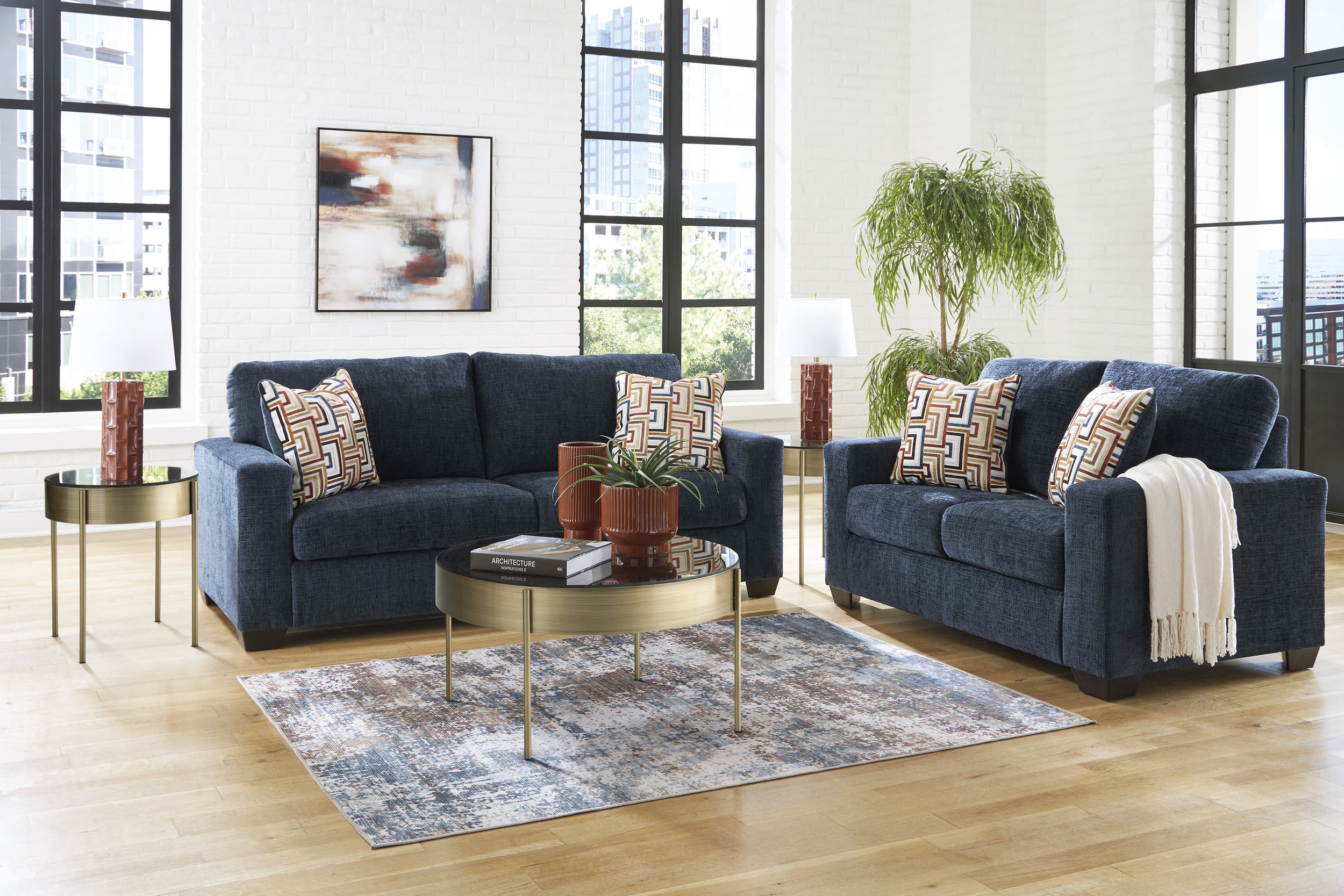 Aviemore Polyester Living Room Set