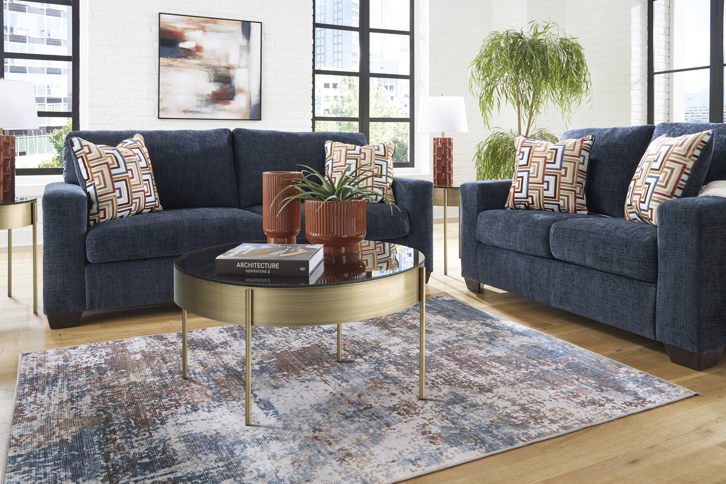 Aviemore Polyester Living Room Set