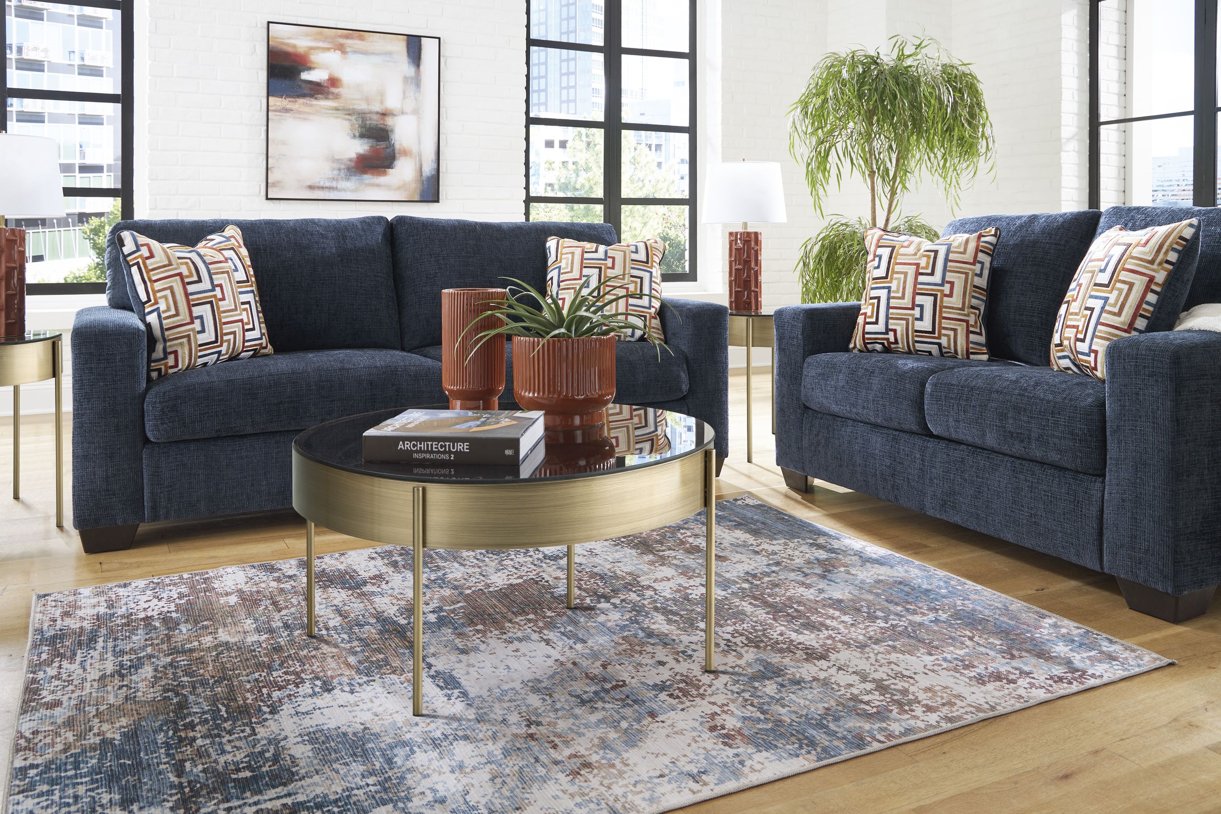 Aviemore Fabric Sofa in Oatmeal | Signature Design by Ashley