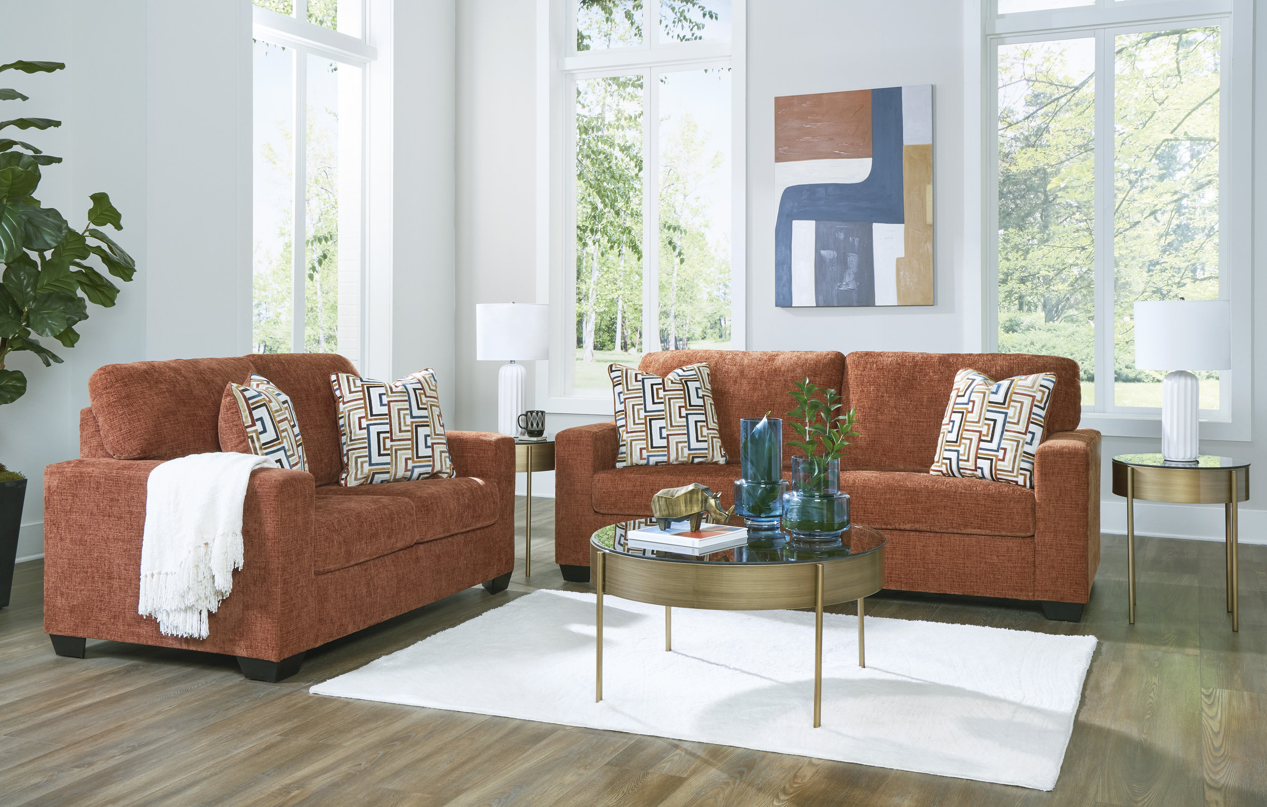 Aviemore Polyester Living Room Set