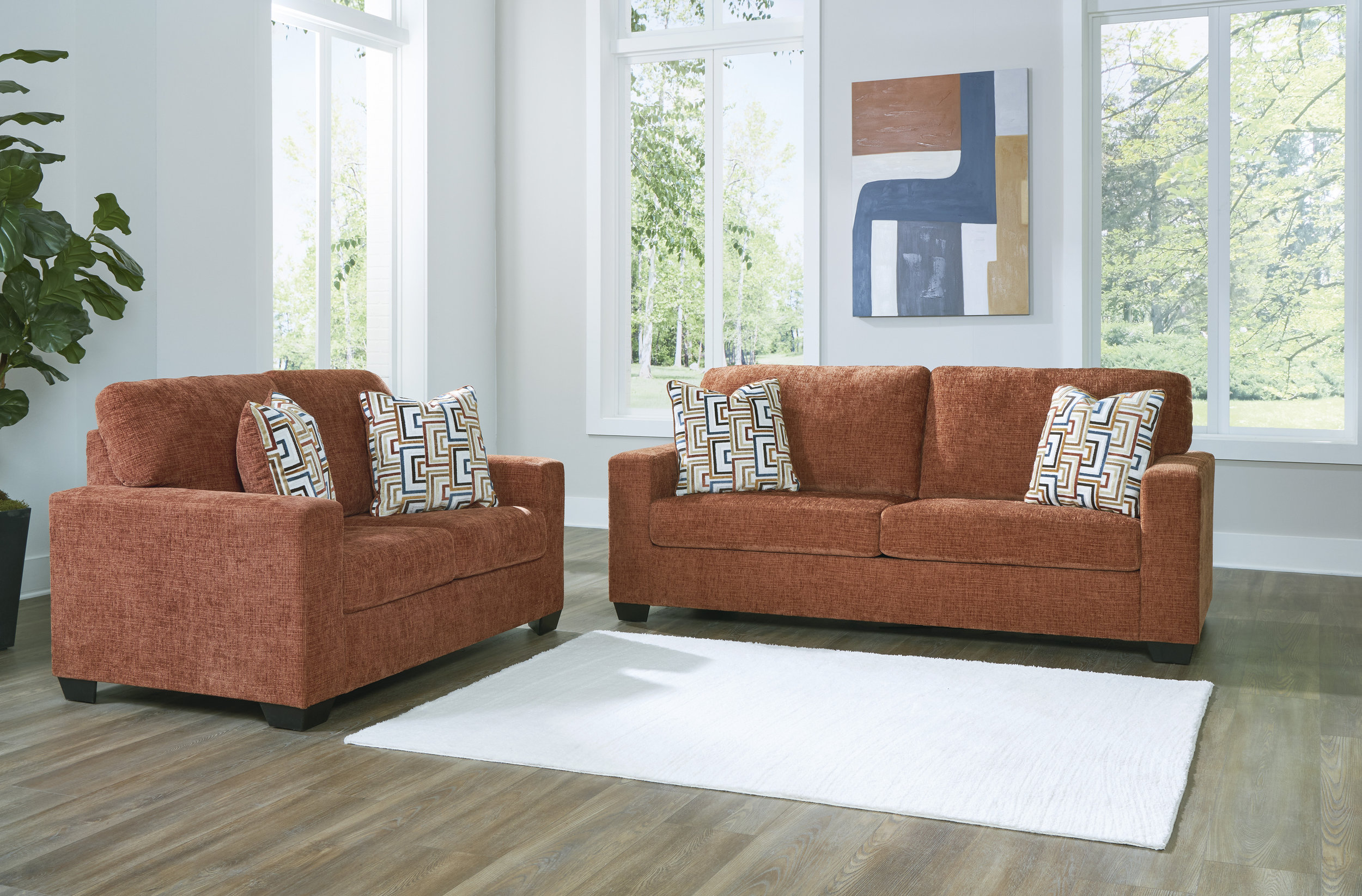 Aviemore Polyester Living Room Set