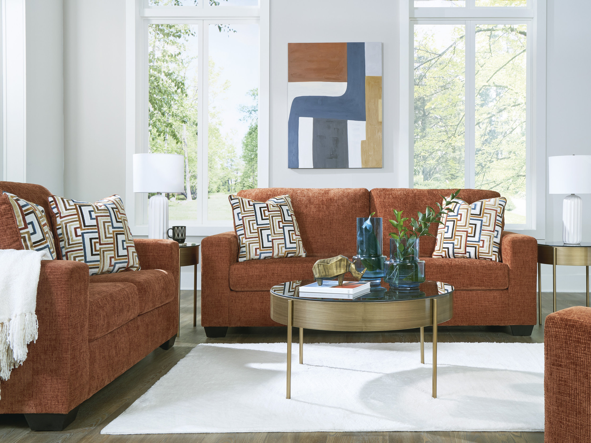 Aviemore Polyester Living Room Set