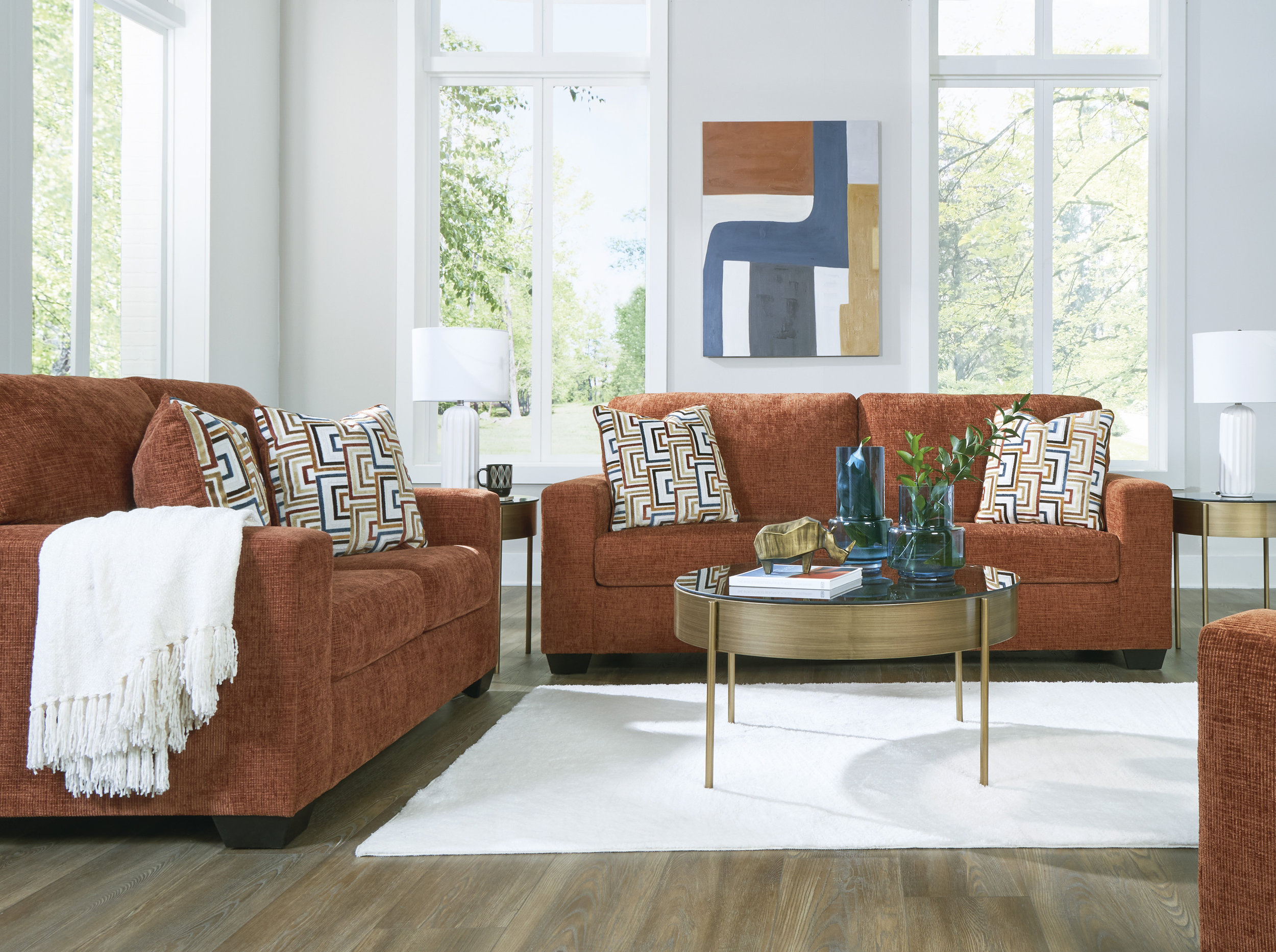 Aviemore Polyester Living Room Set