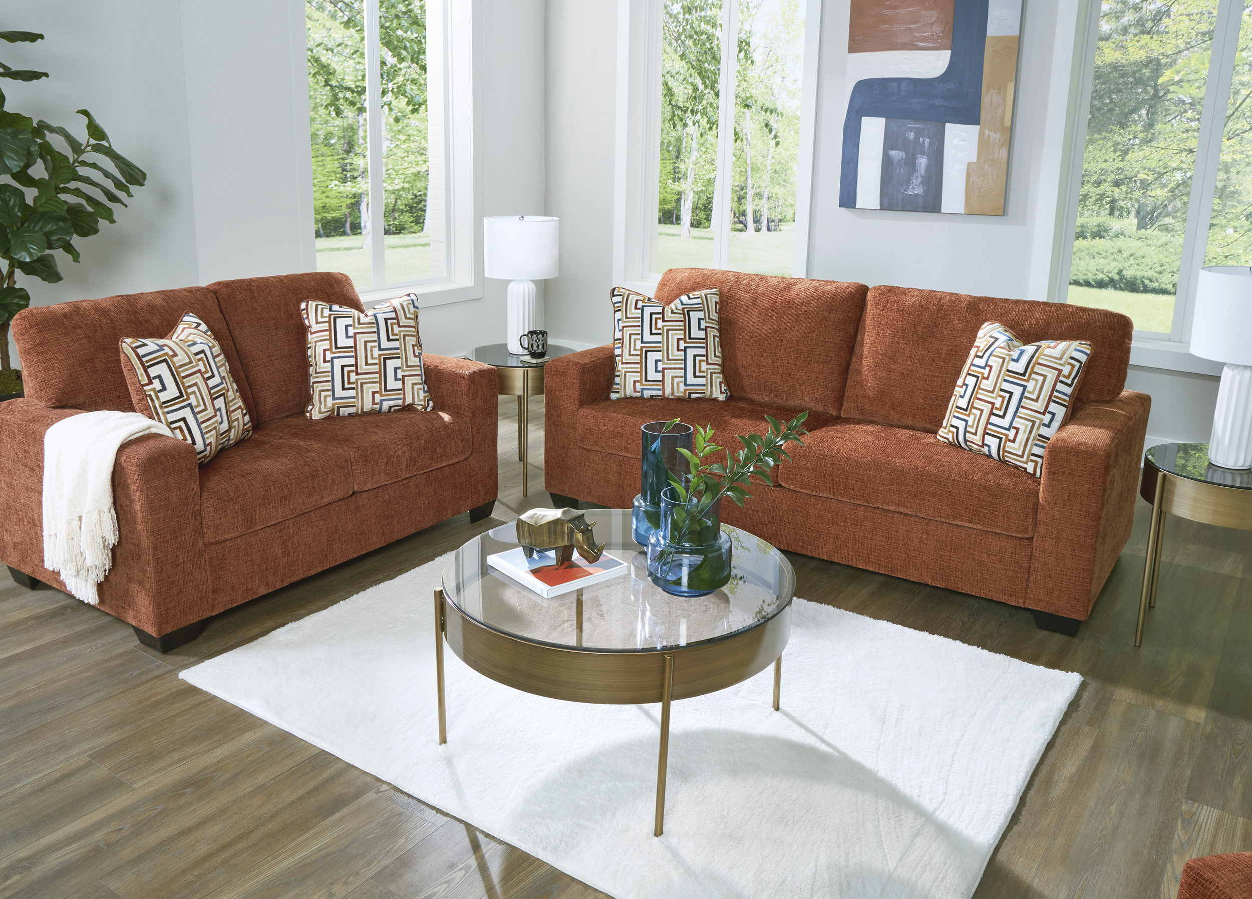 Aviemore Polyester Living Room Set