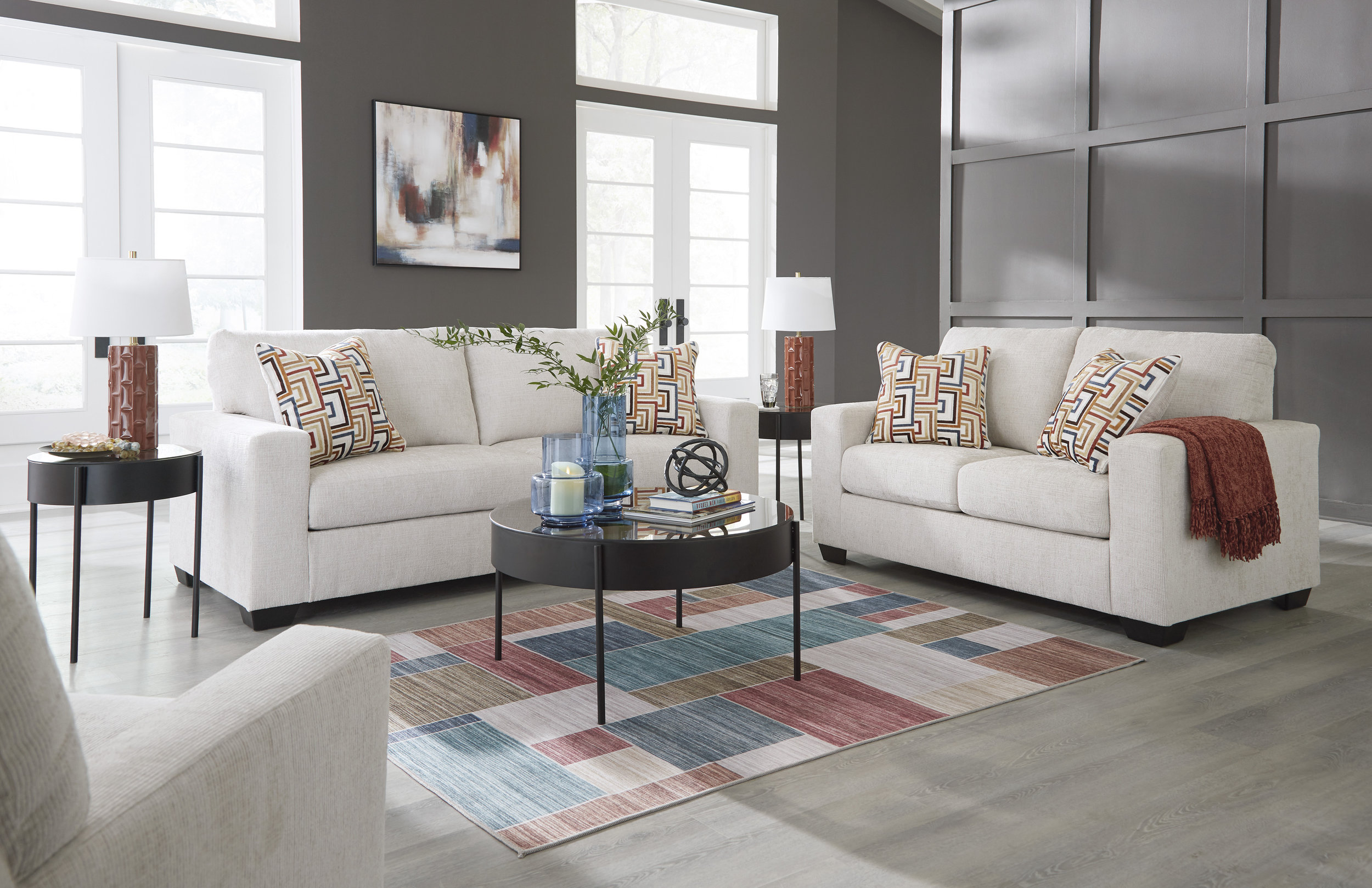 Aviemore Polyester Living Room Set