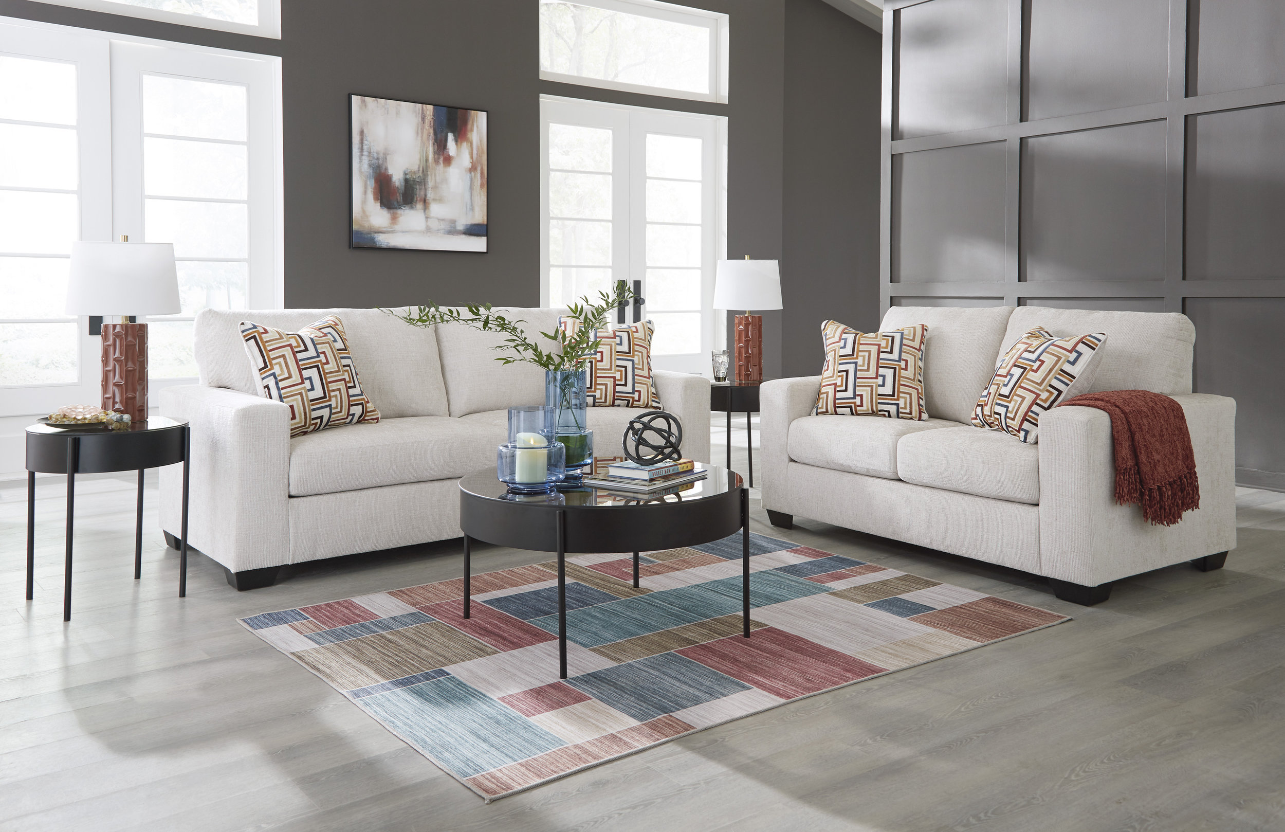 Aviemore Polyester Living Room Set