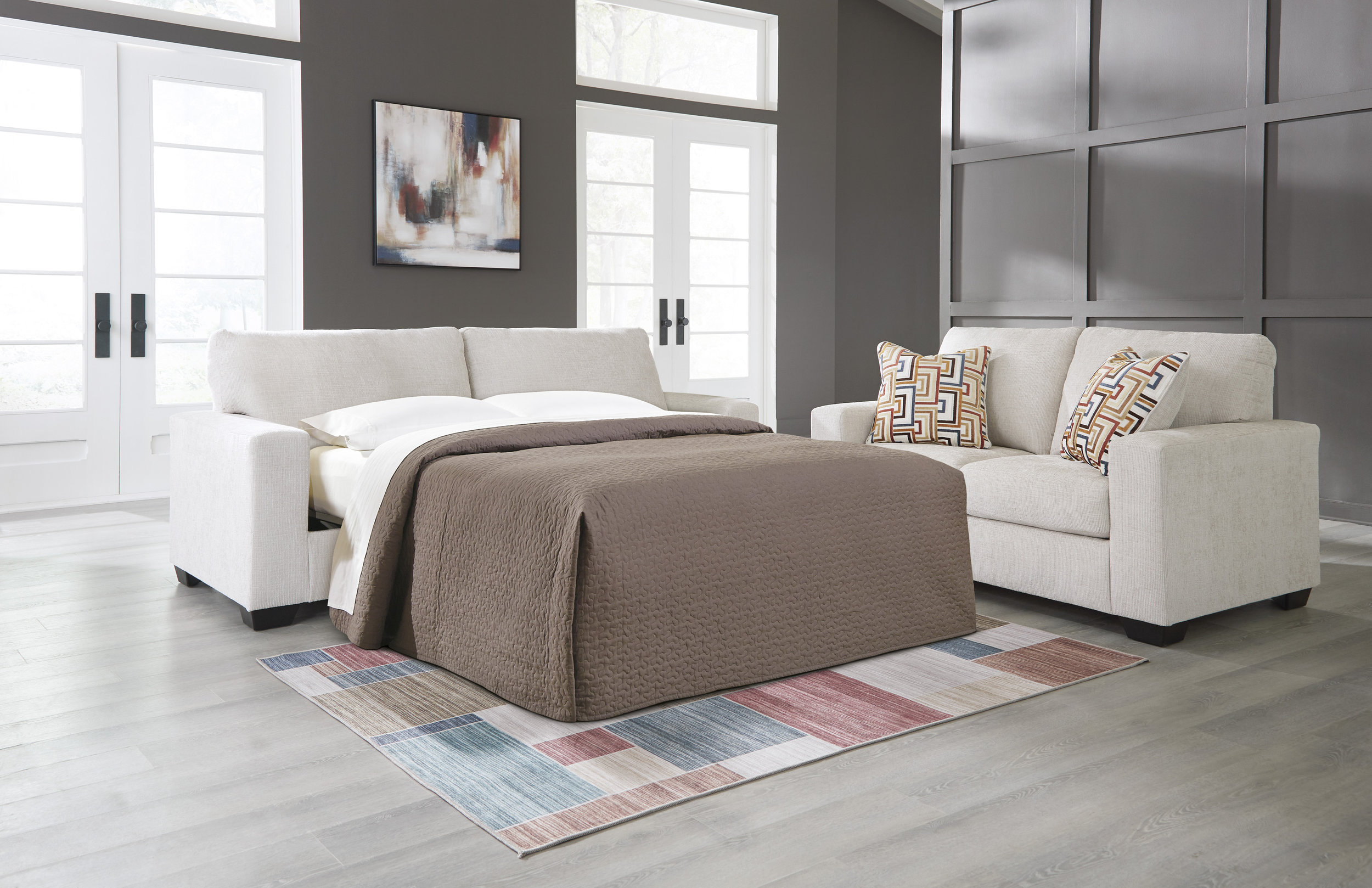 Ashley Living Room Aviemore Queen Sofa Sleeper