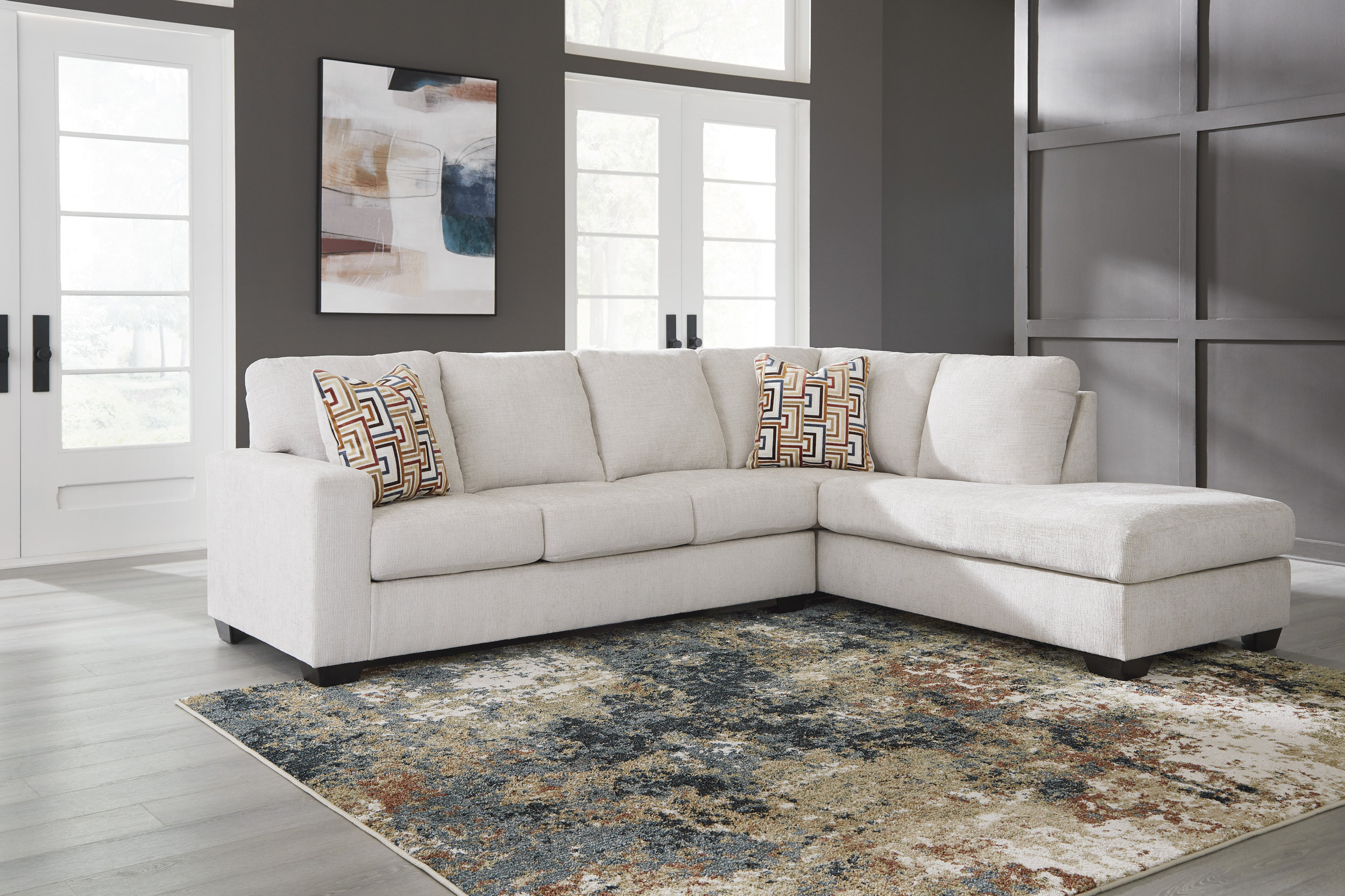 Aviemore Fabric Right 2-Piece Sectional w/Chaise