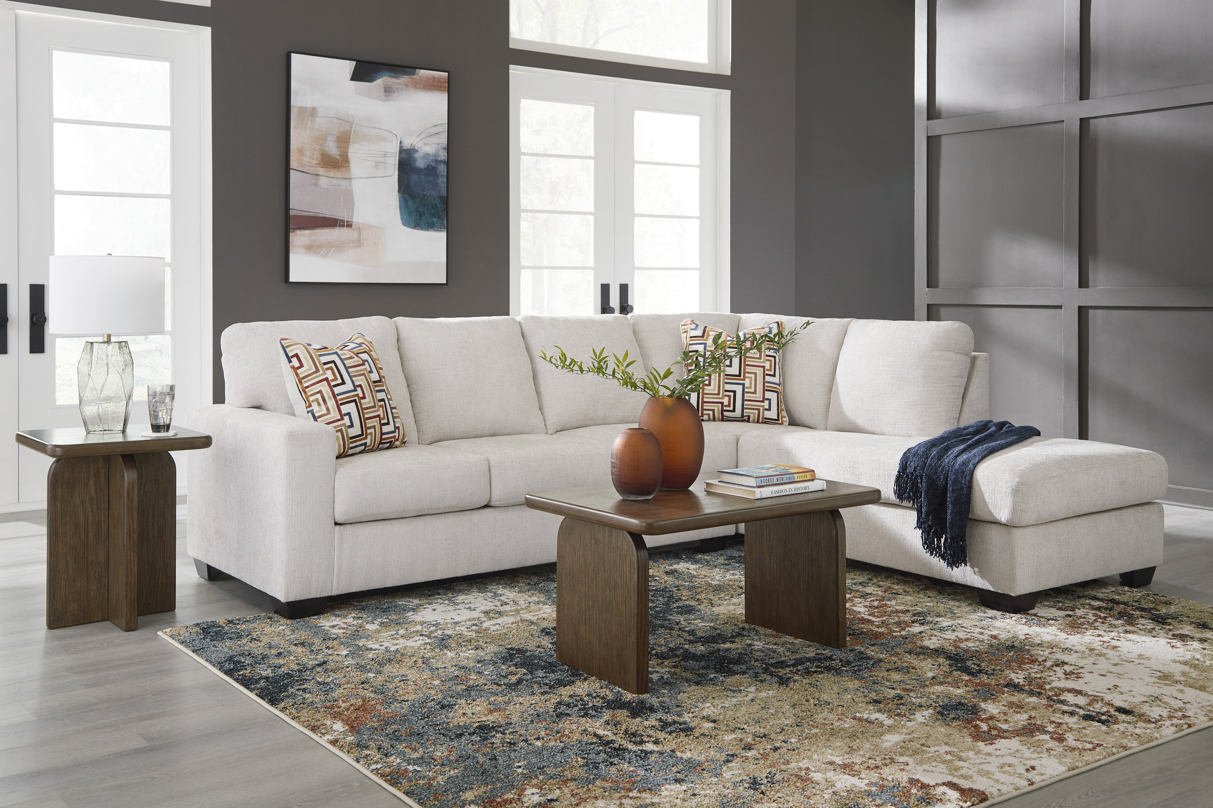 Aviemore Fabric Right 2-Piece Sectional w/Chaise