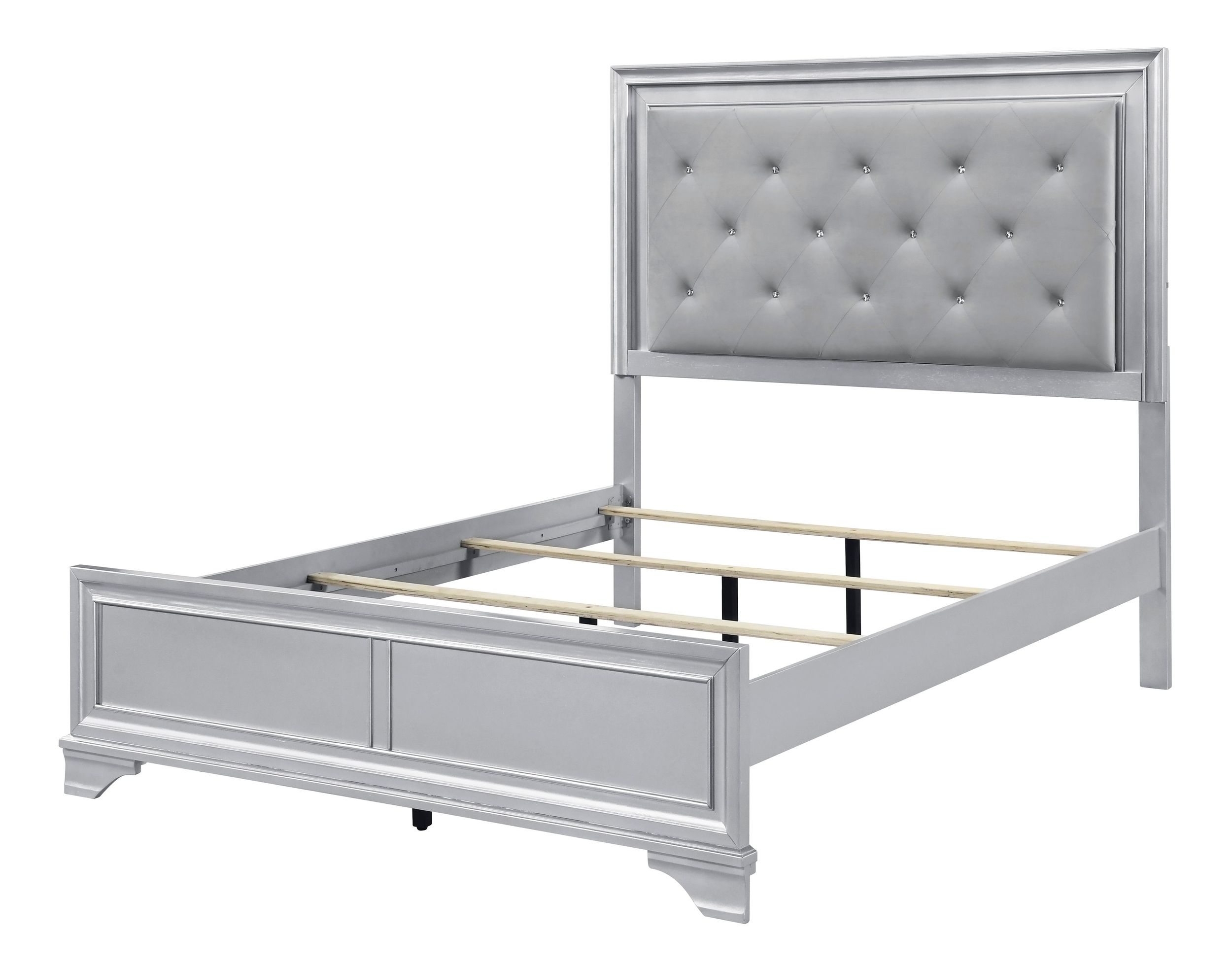 Anatole Wood Panel Bedroom Set with LED Lighting