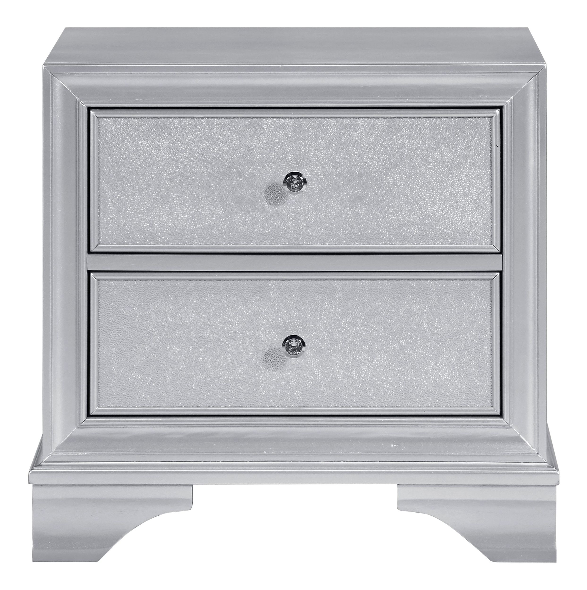 Anatole Wood Panel Bedroom Set with LED Lighting