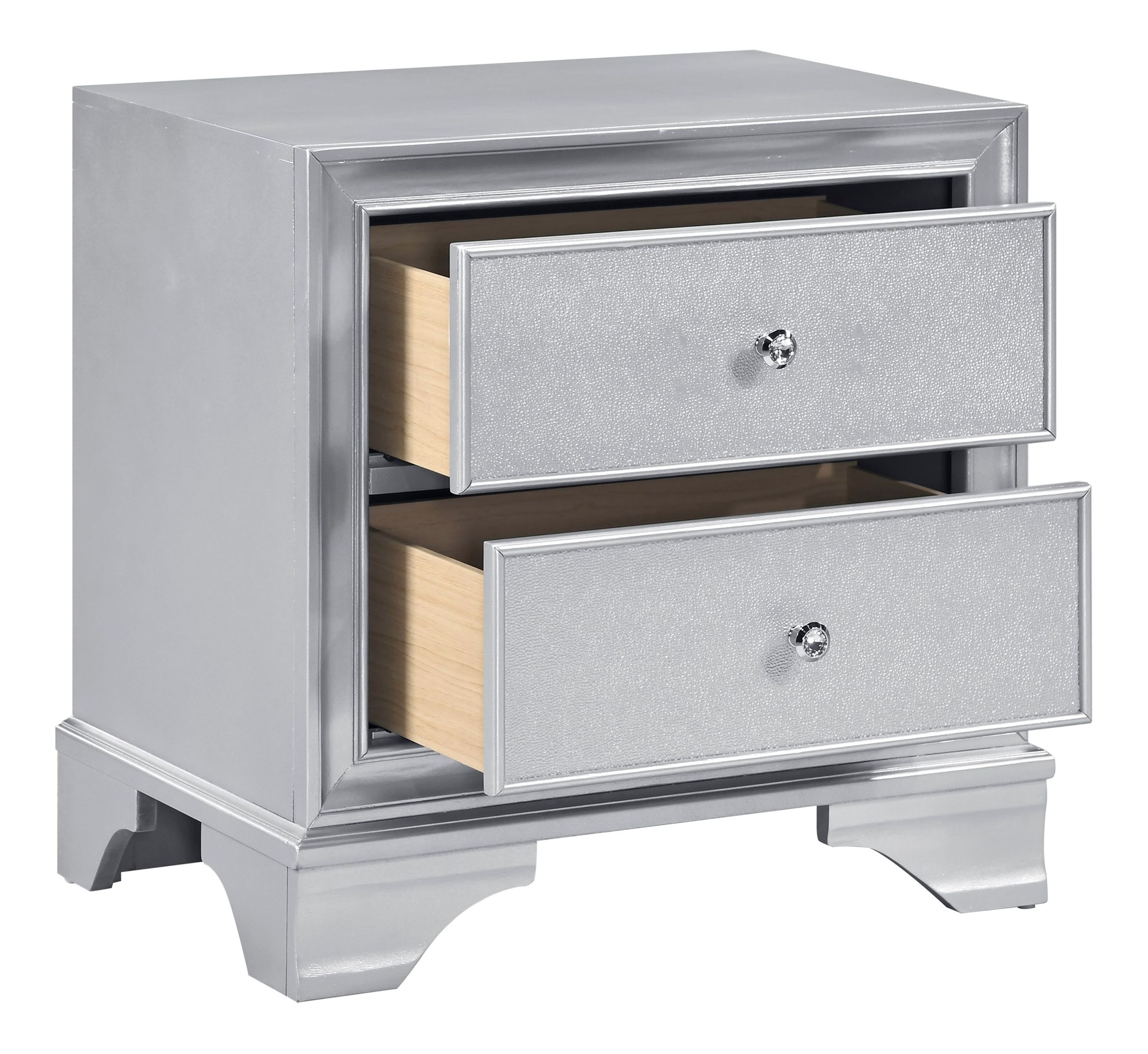 Anatole Wood 2-Drawer Night Stand