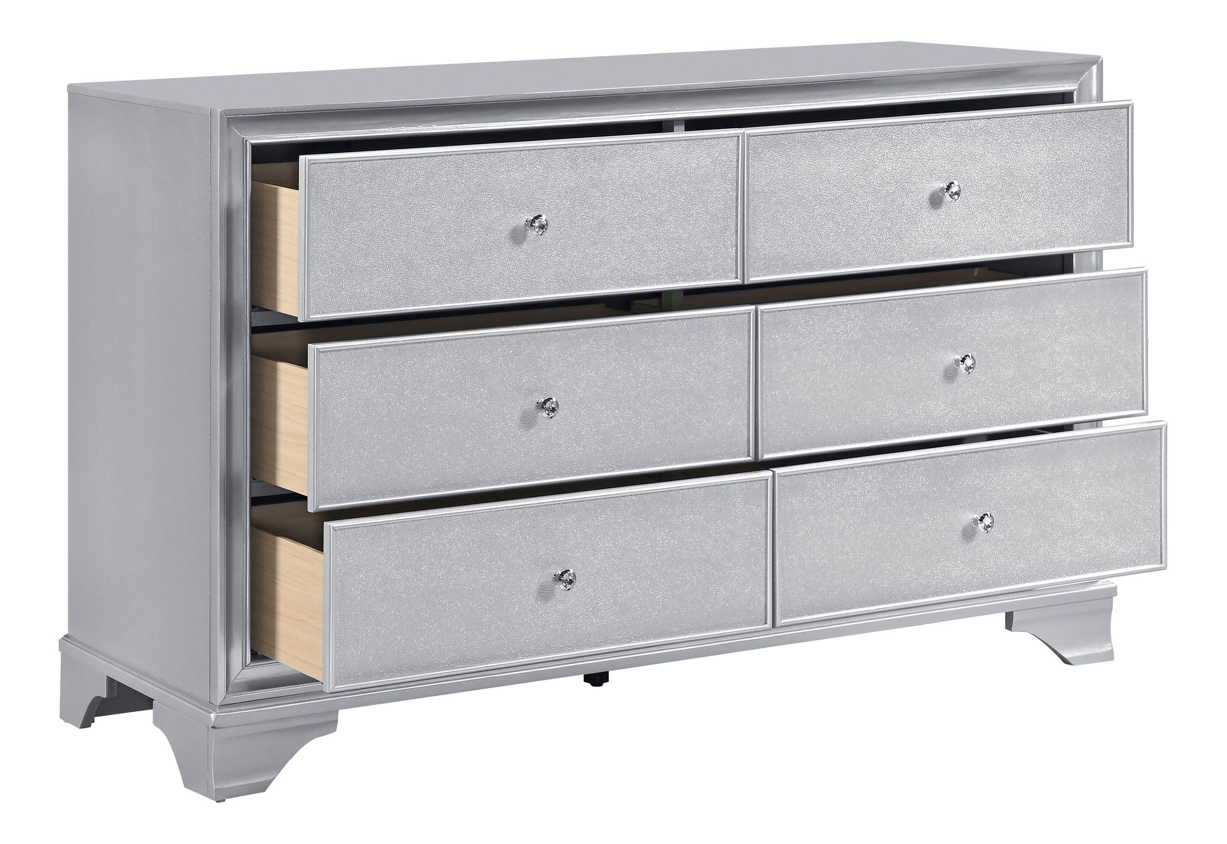 Anatole Wood Panel Bedroom Set with LED Lighting