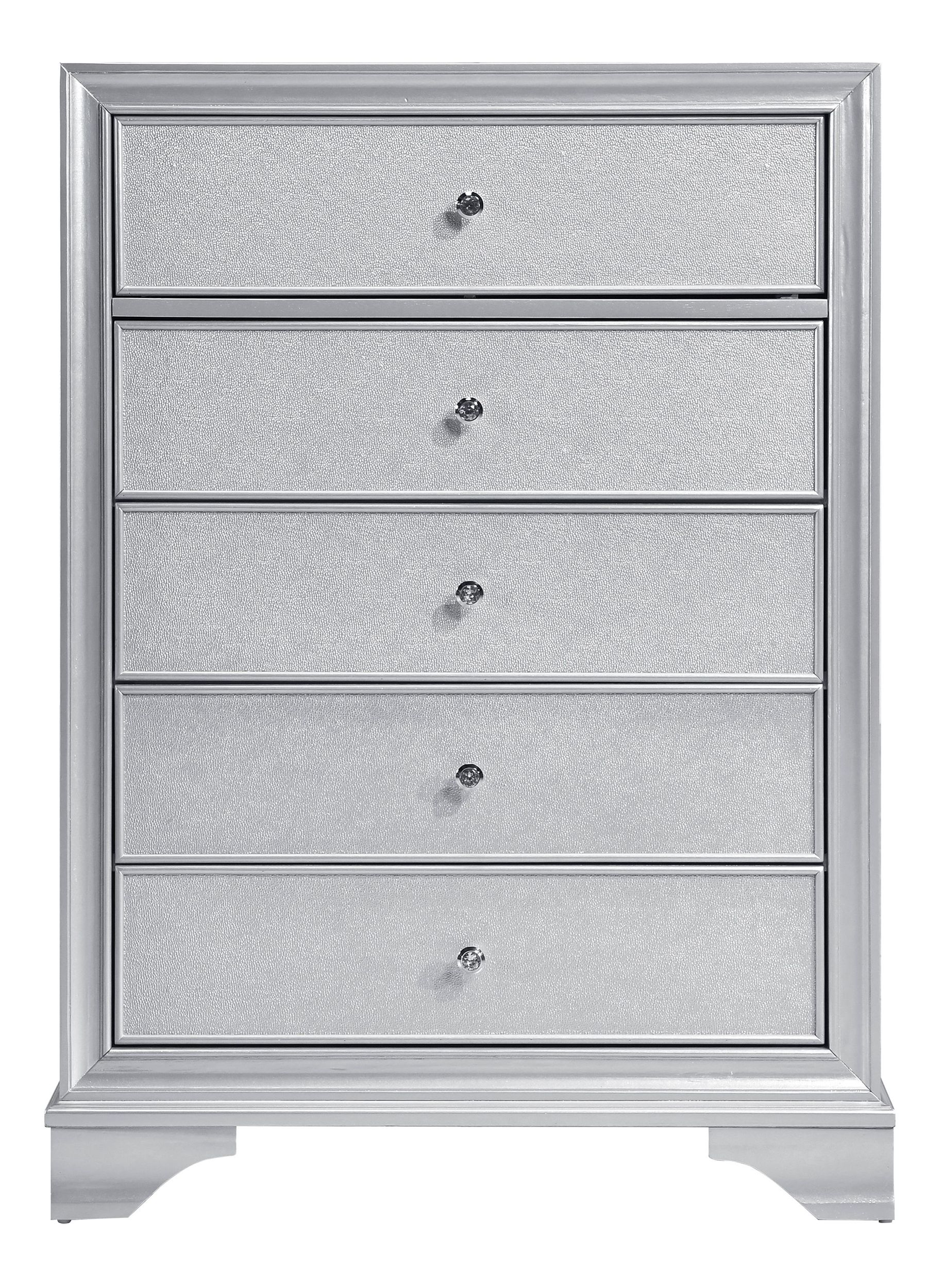 Anatole Wood Panel Bedroom Set with LED Lighting