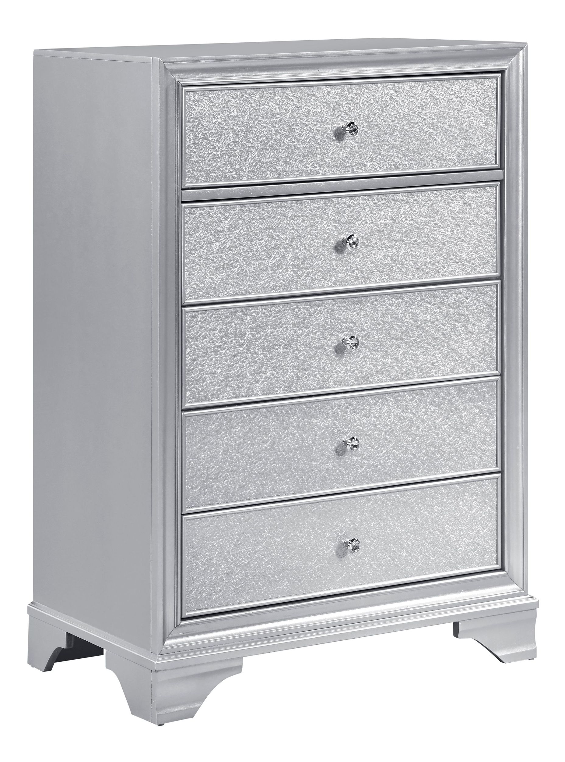 Anatole Wood Panel Bedroom Set with LED Lighting