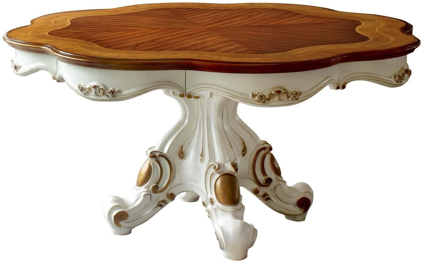 Picardy Wood Round Dining Table