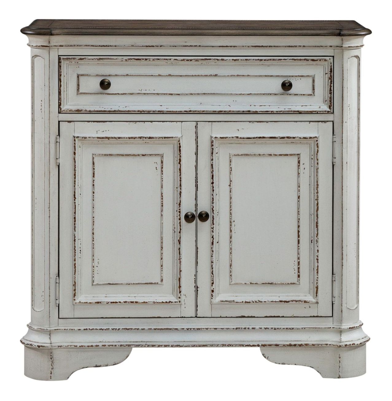 Magnolia Manor Wood Accent Cabinet w/Drawer & 2 Doors