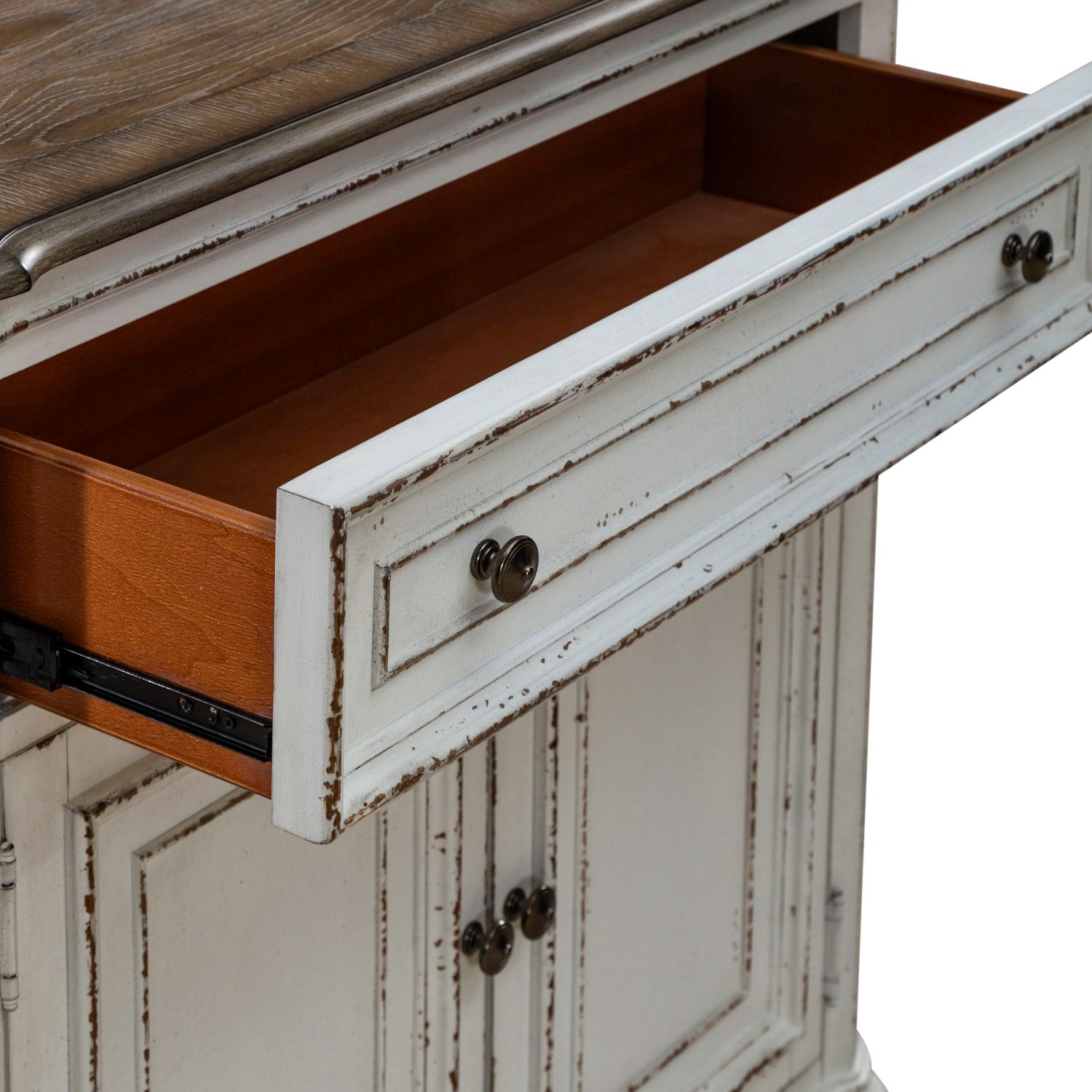 Magnolia Manor Wood Accent Cabinet w/Drawer & 2 Doors