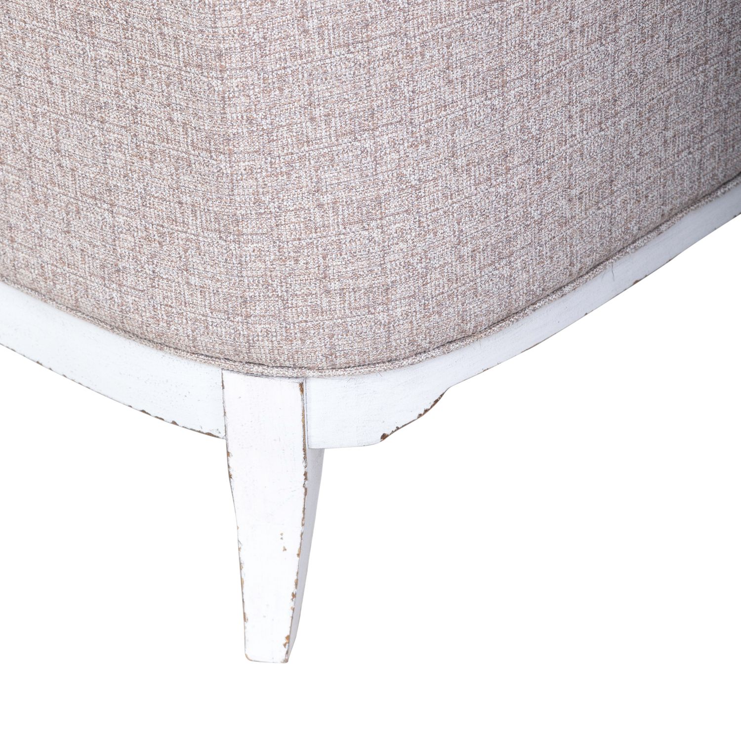 Magnolia Manor Textered Linen/Wood Accent Chair