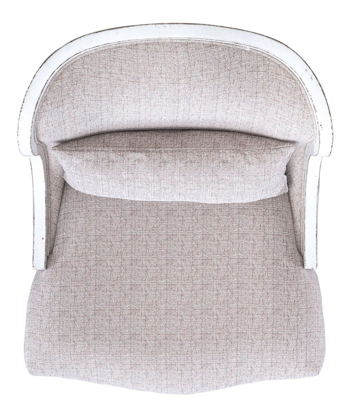 Magnolia Manor Textered Linen/Wood Accent Chair