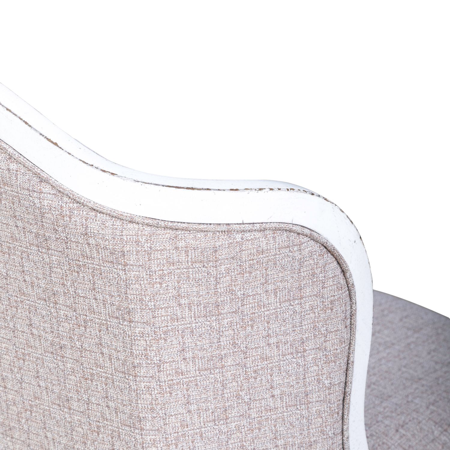 Magnolia Manor Textered Linen/Wood Accent Chair