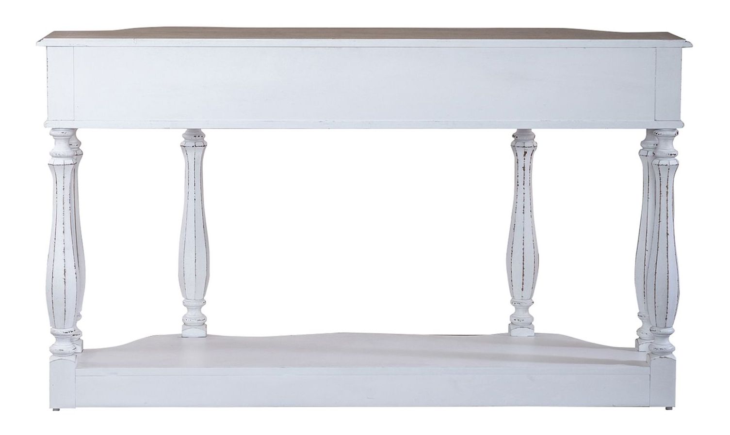 Magnolia Manor Irregular Wood 56-Inch Hall Console Table w/Drawer